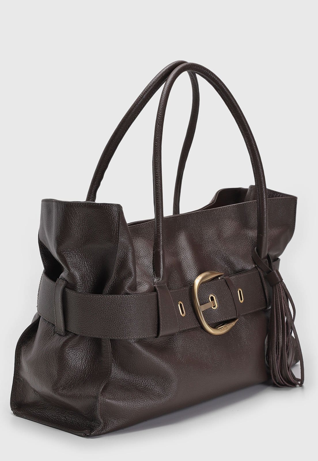 Vista 2 Bolsa Tiracolo Lança Perfume Tote Café Lança Perfume marrom