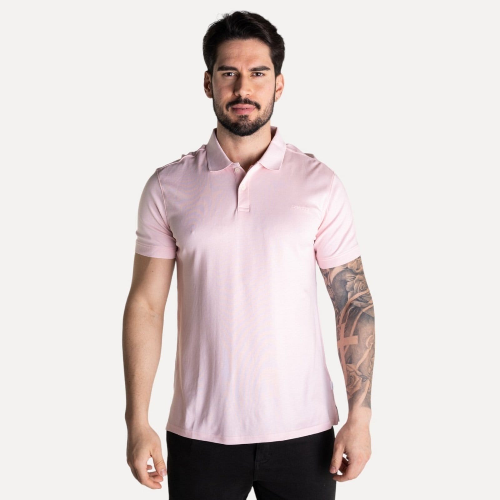 Camisa Polo Calvin Klein Liquid Touch Claro