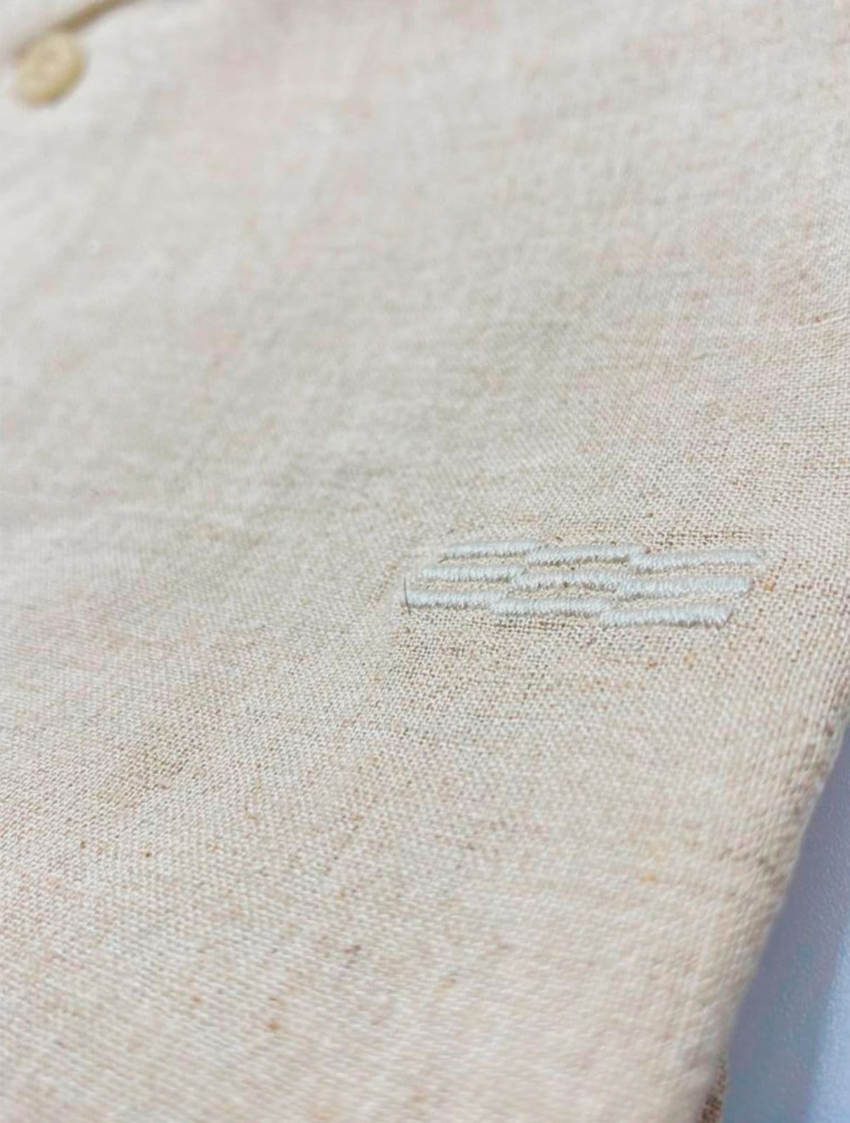 Vista 2 Camisa King & Joe MC Slim Linho CS23208 Natural King E Joe cáqui natural