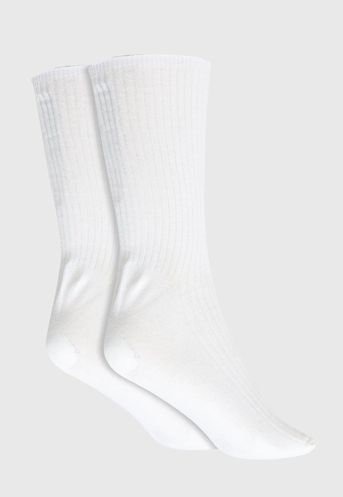 Meia Masculina Vans Cano Alto Cuff It Crew Branca - 2