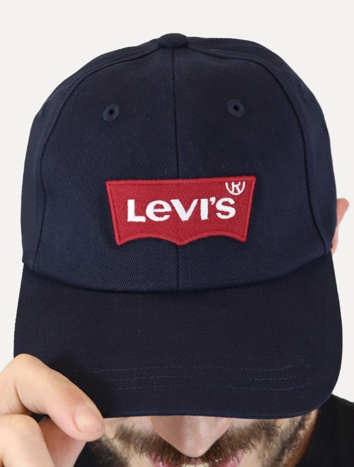 Vista 2 Boné Levis Big Logo Batwing Levis azul marinho