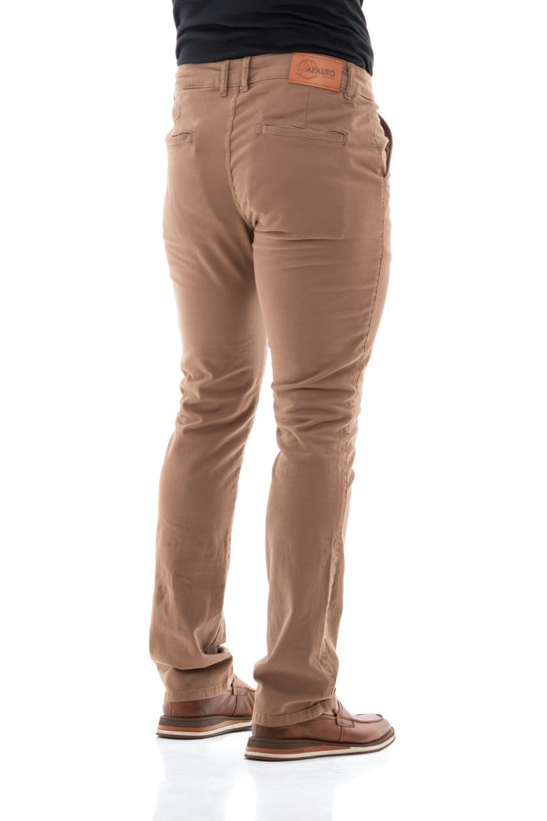 Vista 2 Calça Collor Masculina Arauto Slim Bolso Embutido ARAUTO JEANS marrom