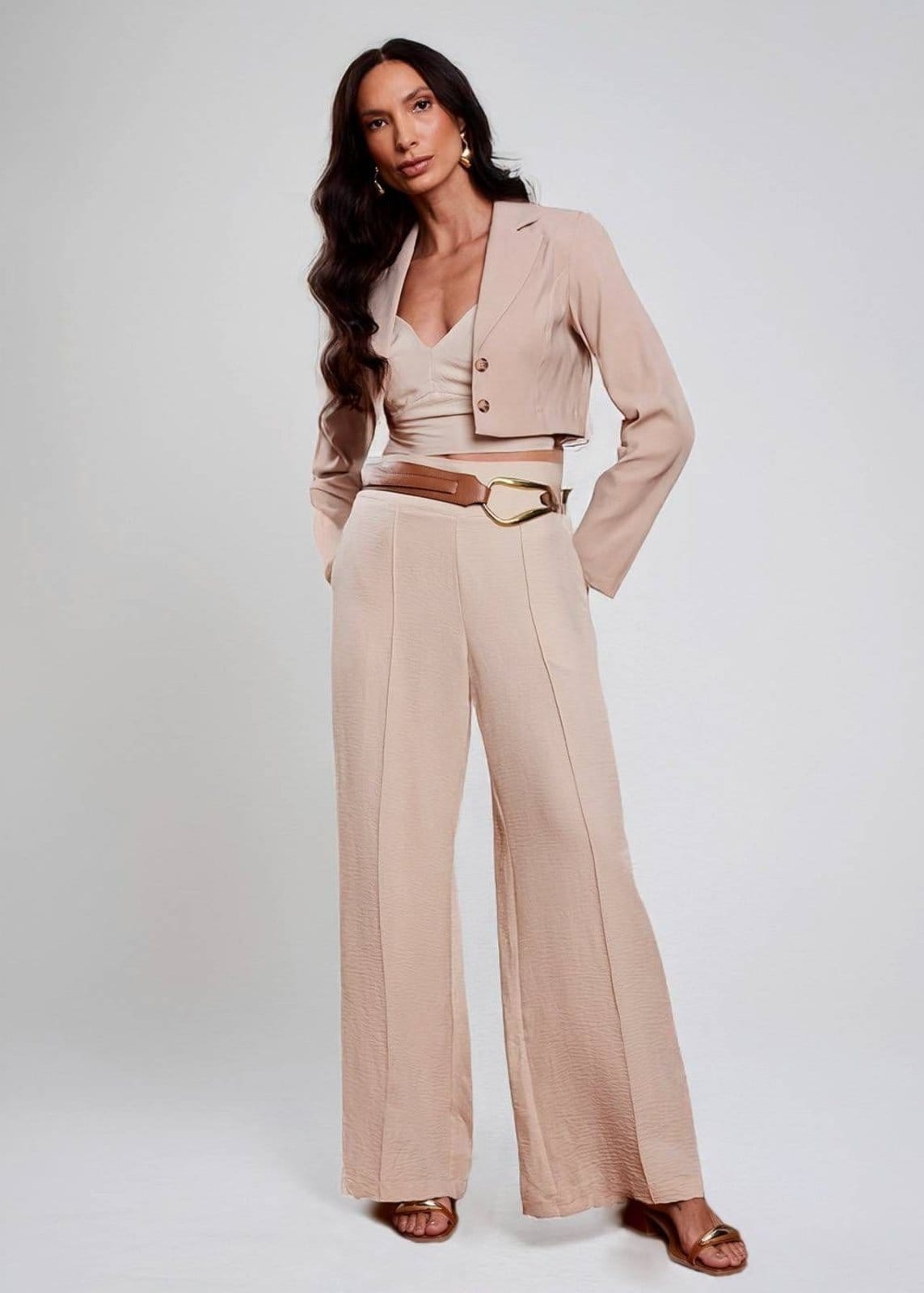 Vista 2 Calça Sawary Infinito - 279985 Sawary bege