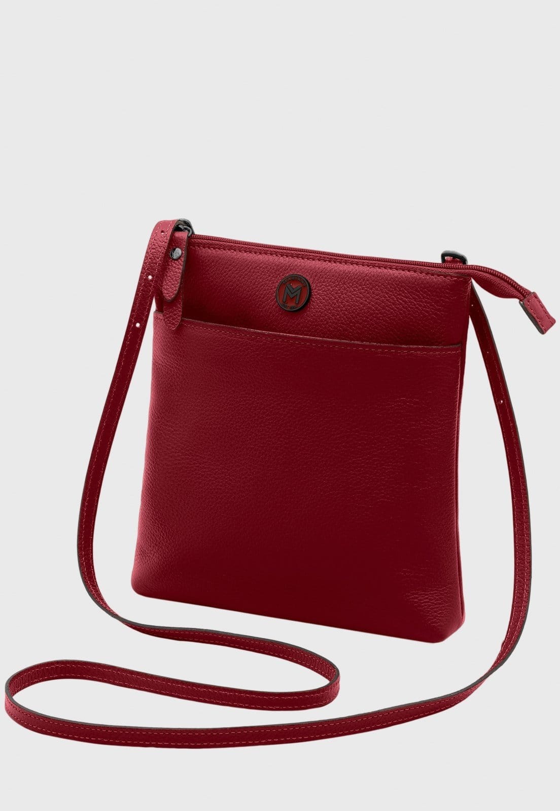 Bolsa Transversal Couro Mariart Itacaré Cereja