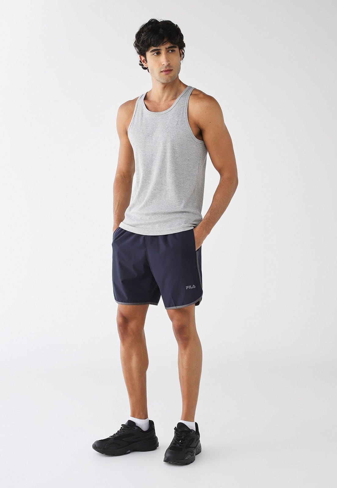 Vista 2 Bermuda Fila Reto Curve Azul-Marinho Fila azul marinho