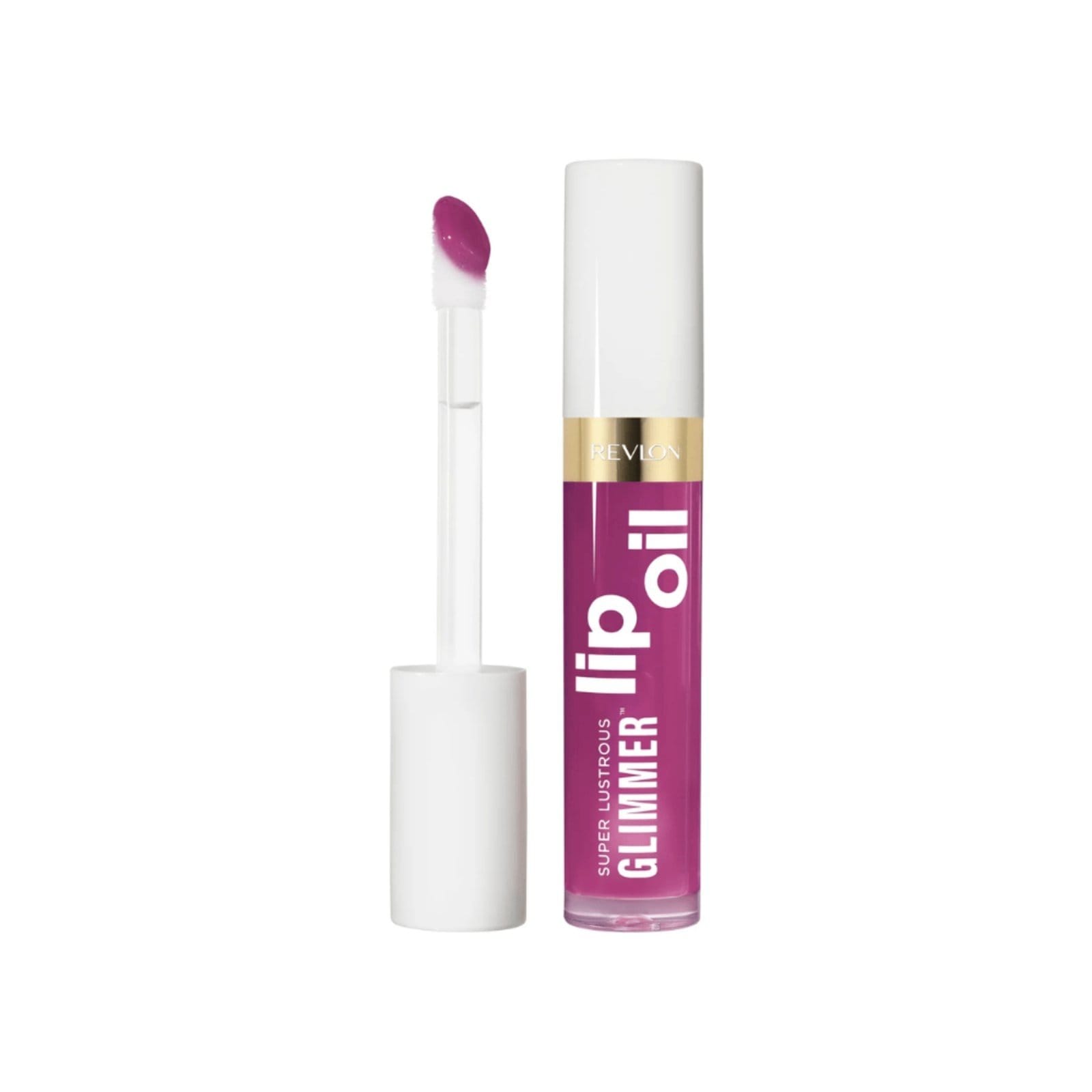 Revlon Super Lustrous Glimmer Lip Oil Gloss Plum Pop