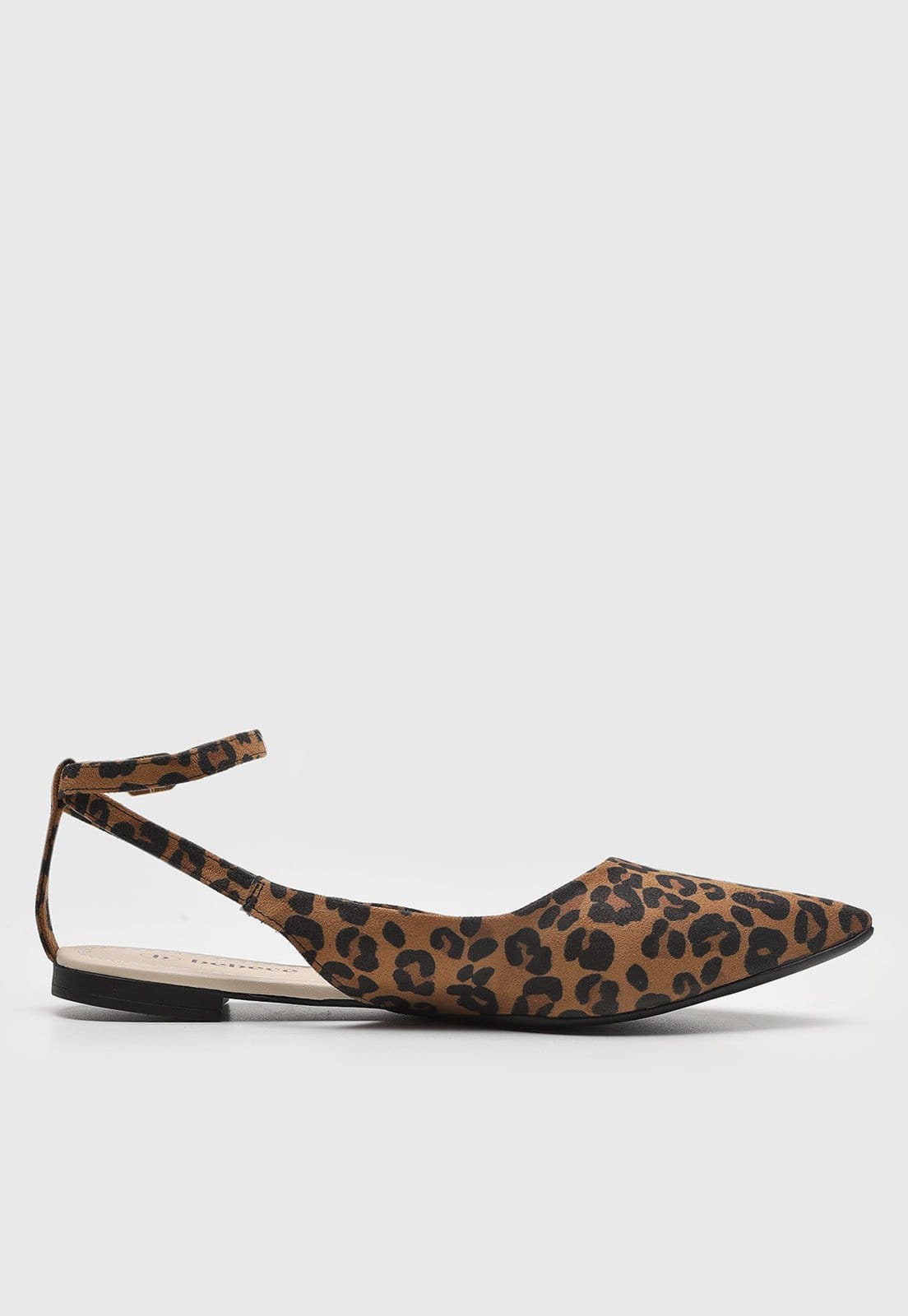 Vista 2 Sapatilha Feminina cê Animal Print Onça BEBECÊ marrom