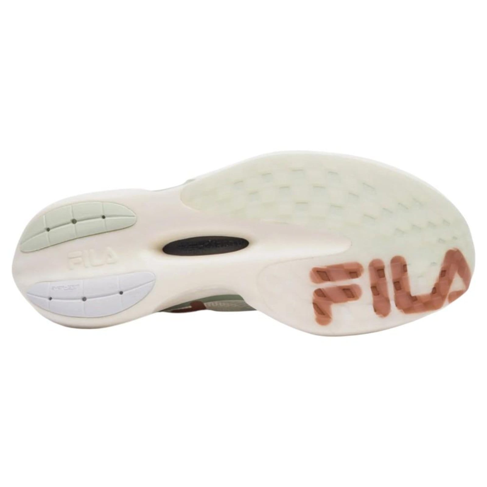 Vista 2 Tênis Fila Kr7 Pro Speed Tech Feminino Claro Têxtil Fila verde