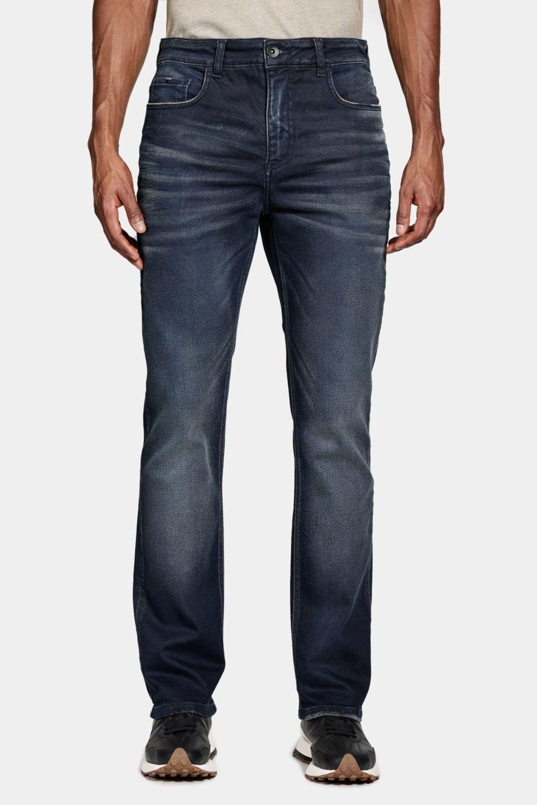 Vista 2 Calça Aramis Jeans Slim Comfort Jateada Escuro Aramis azul