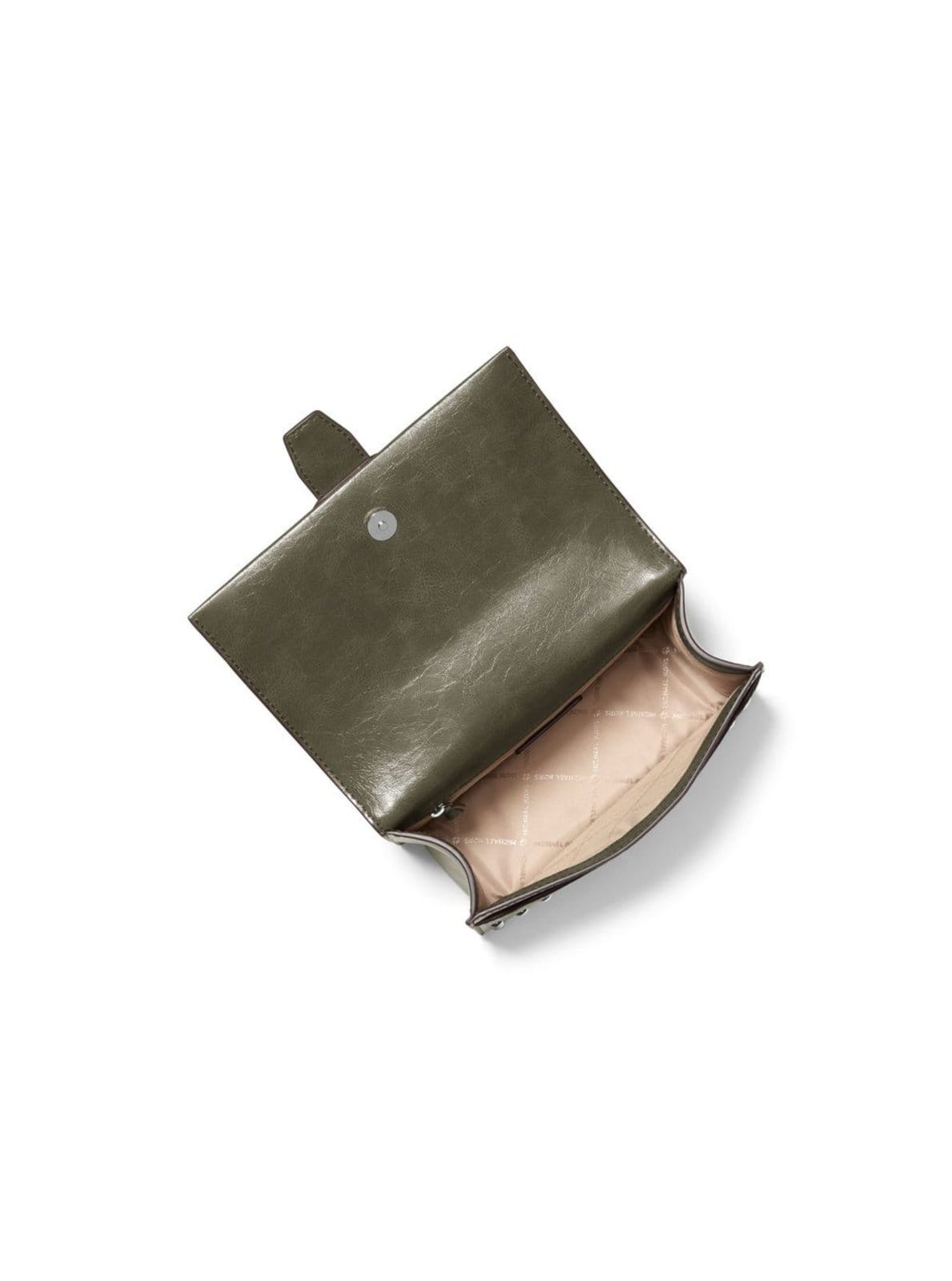 Vista 2 Bolsa Transversal Greenwich Com Tachas 35F5sgrc1y333 Michael Kors verde