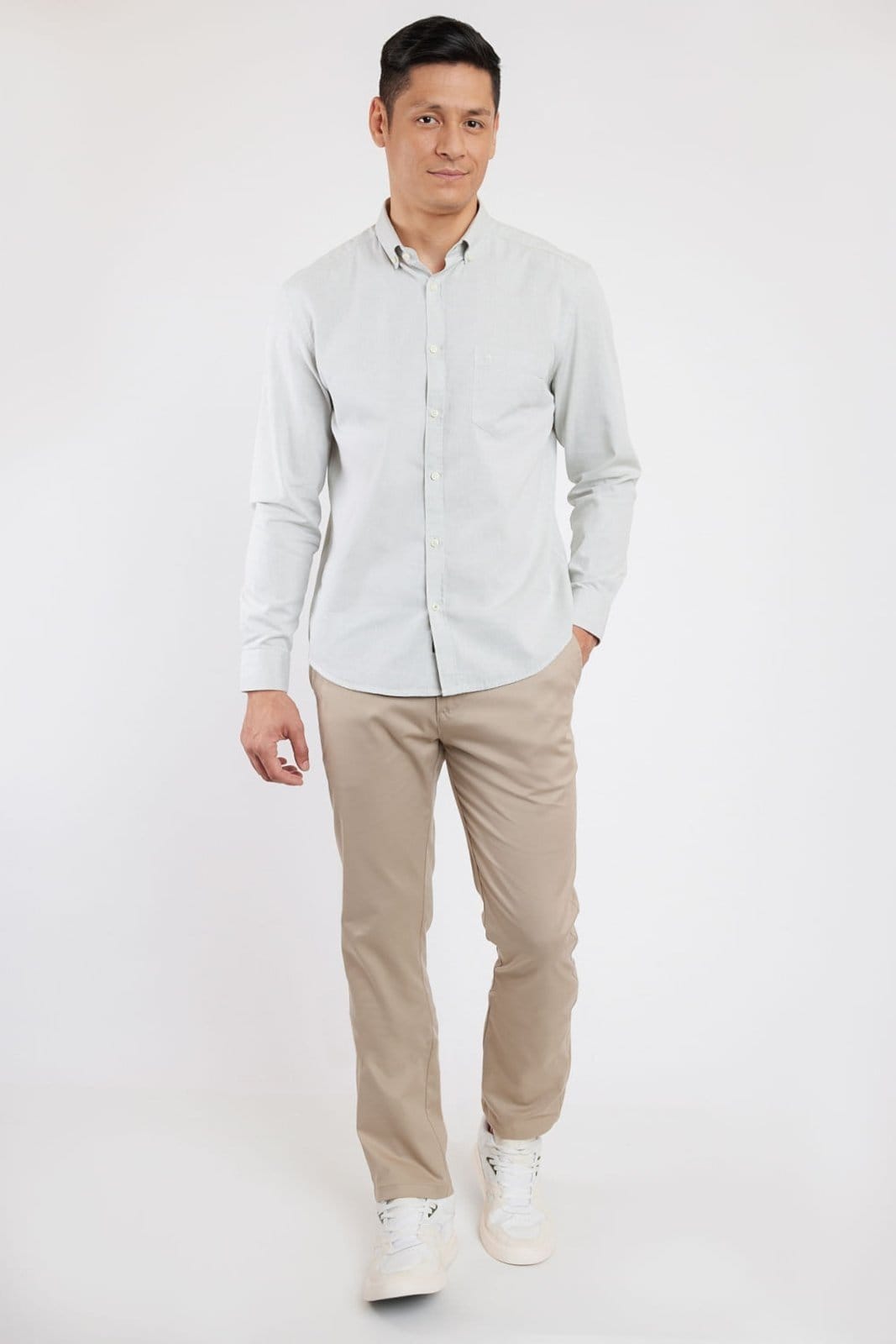 Vista 2 Calça Aramis Chino Moovex Caqui - 42 Aramis incolor caqui