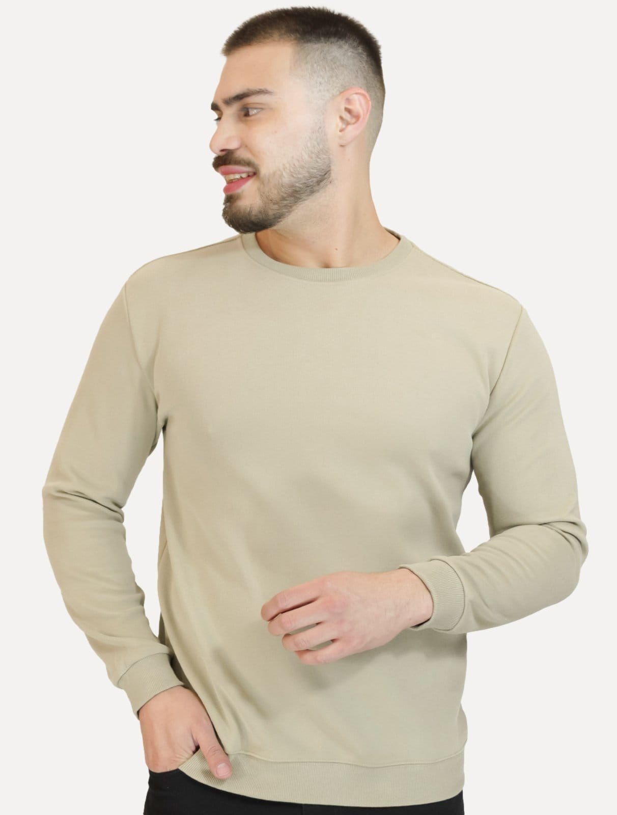 Moletom Dixen Masculino Crewneck Liso Claro