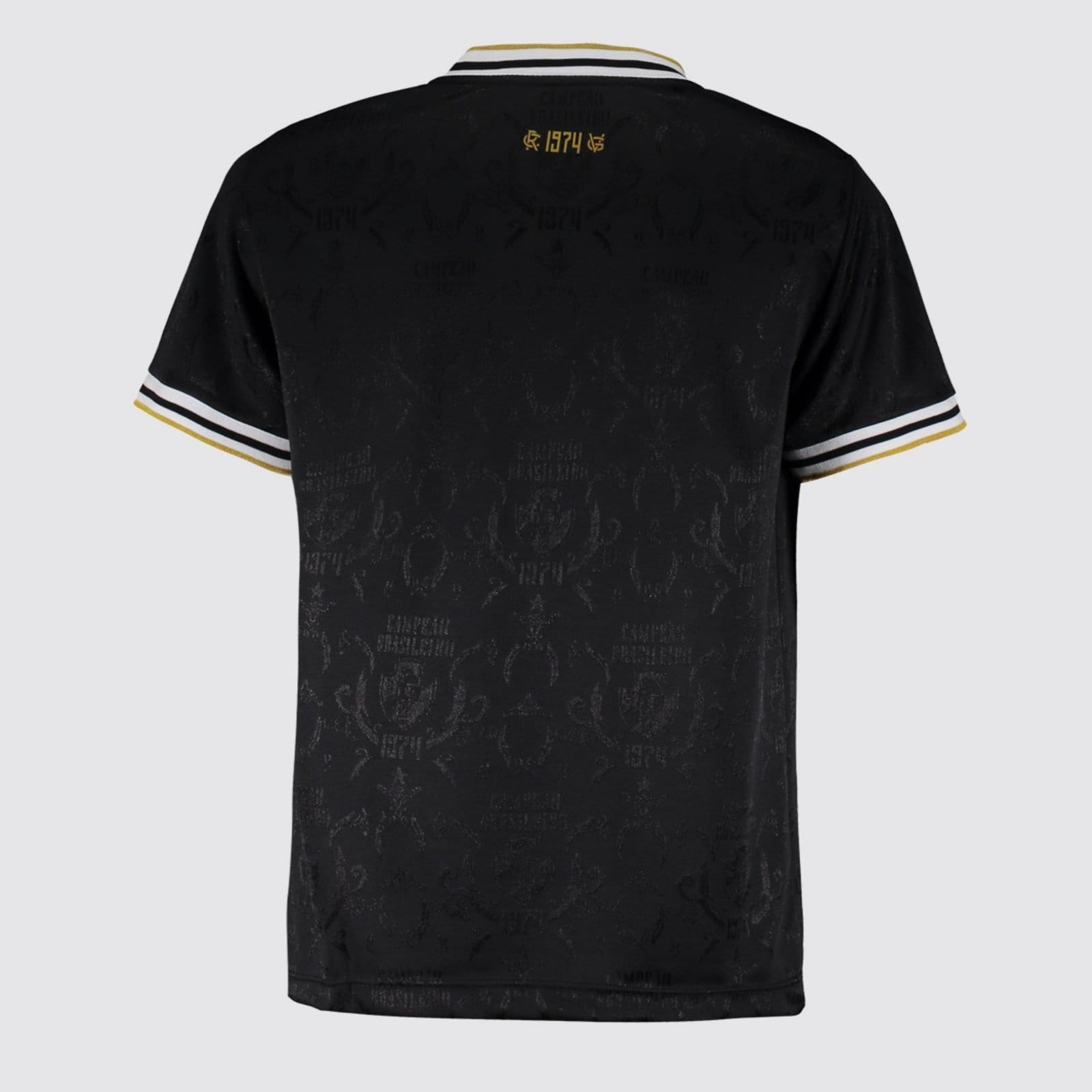 Vista 2 Camisa Vasco Jacquard Juvenil Preta Retrômania preto