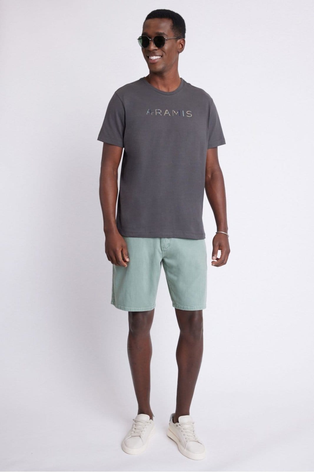 Vista 2 Bermuda Aramis 5 Pockets Estonada Salvia Aramis verde