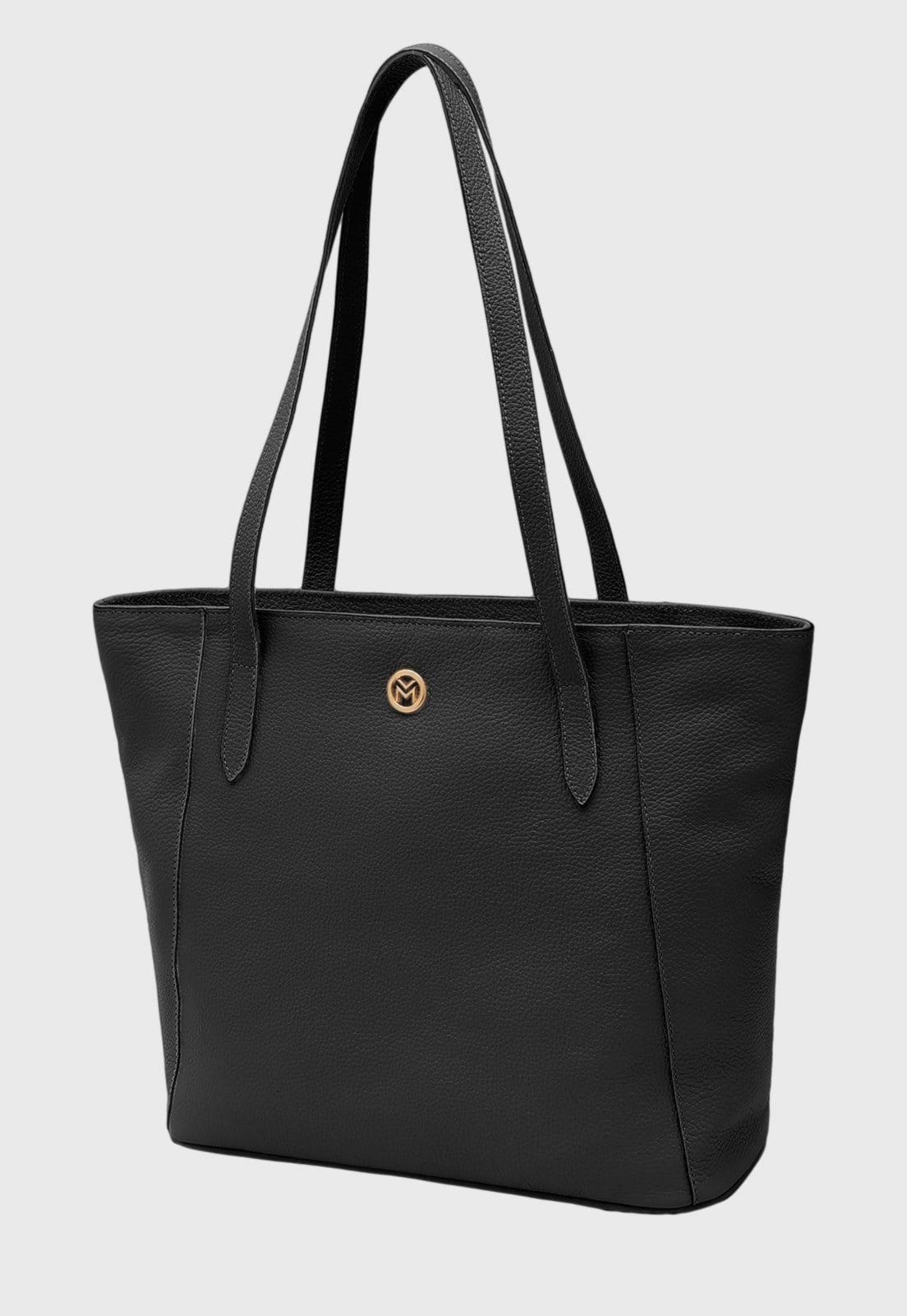 Bolsa Shoulder Couro Mariart Manacá Preta