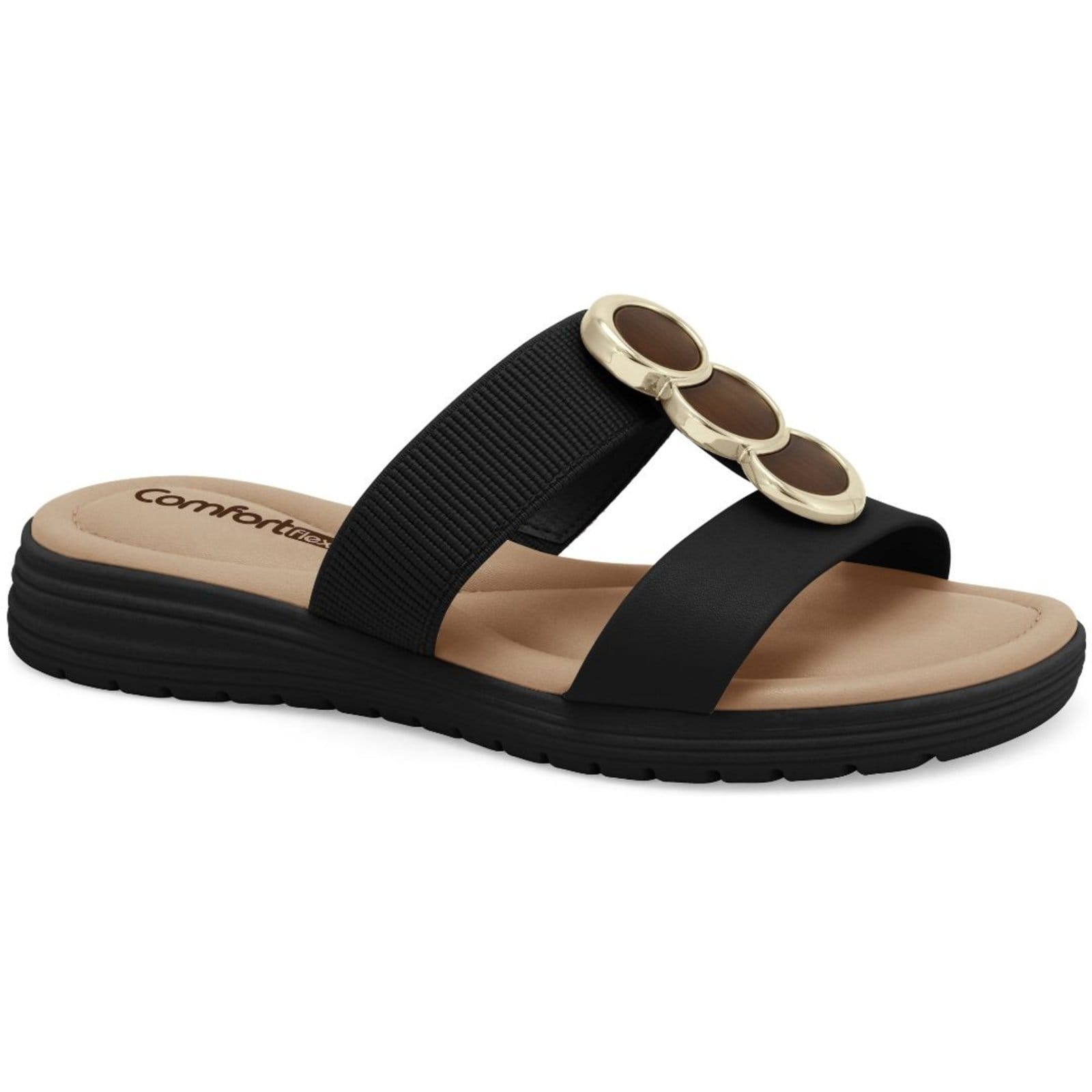 Tamanco Rasteira Feminino Comfortflex 2551401-6