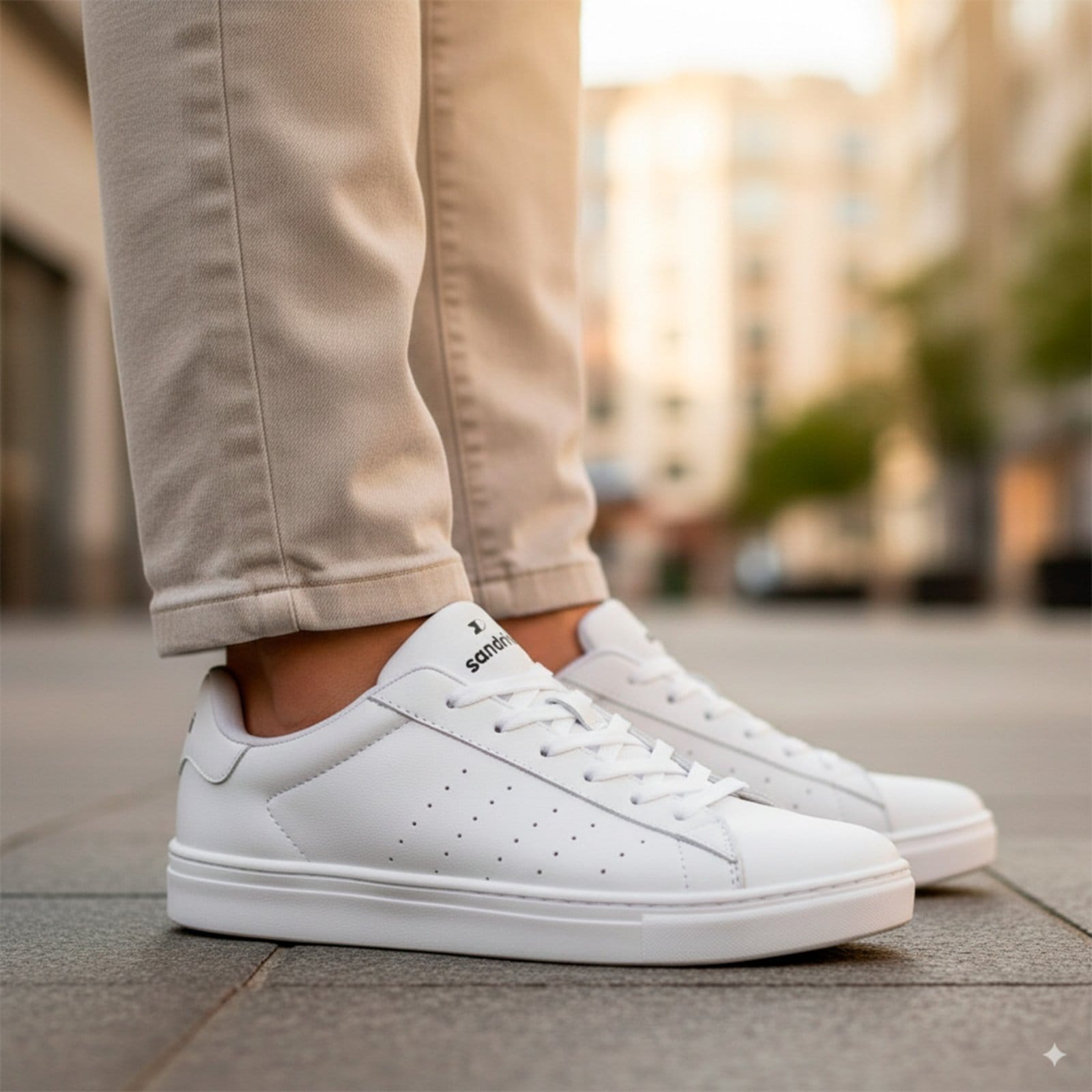 Vista 2 Tênis Sapatenis Evoke Prime Masculino Sandrini Casual Sandrini branco