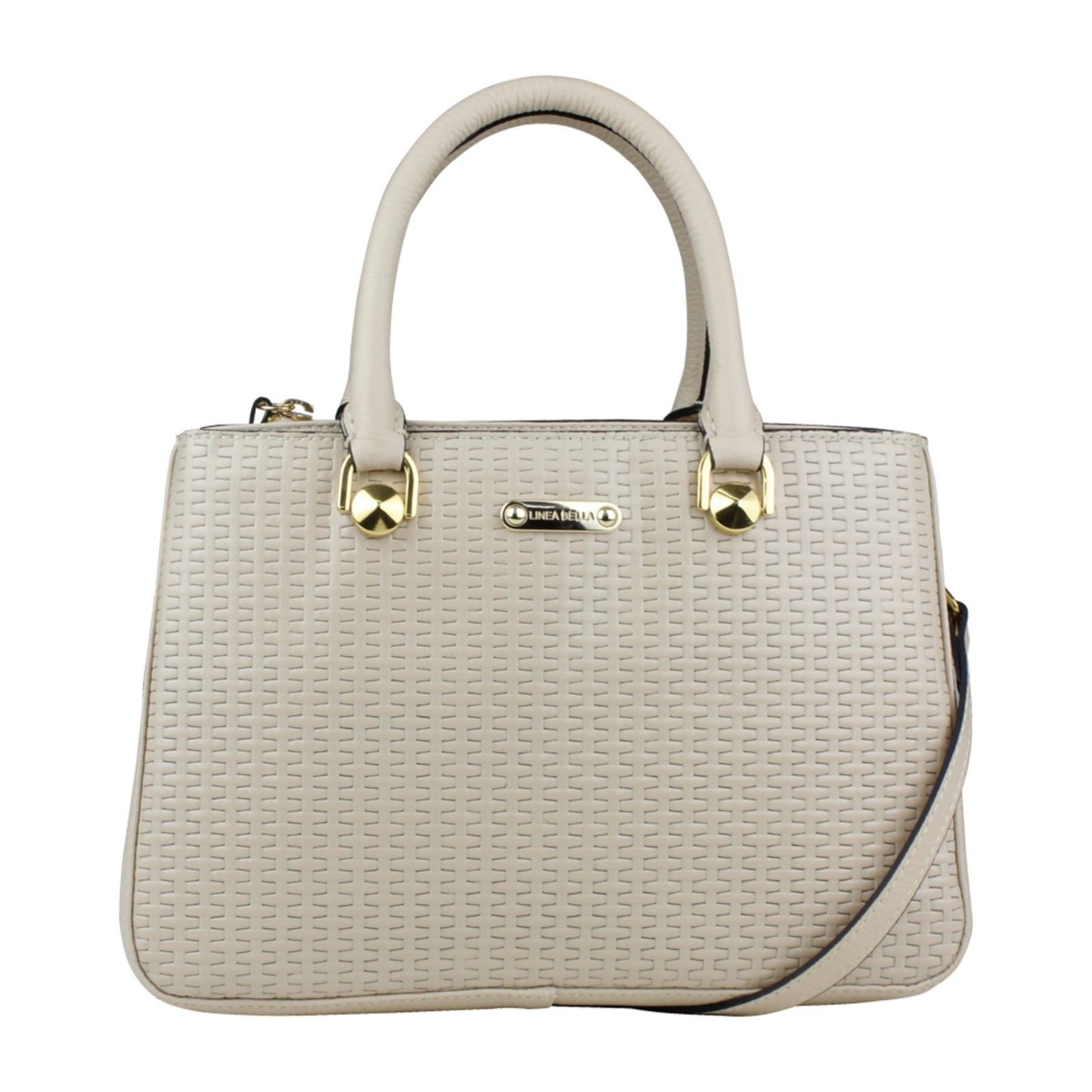 Vista 2 Bolsa feminina em couro Linea Bella 5215 Off White Linea Bella off-white white