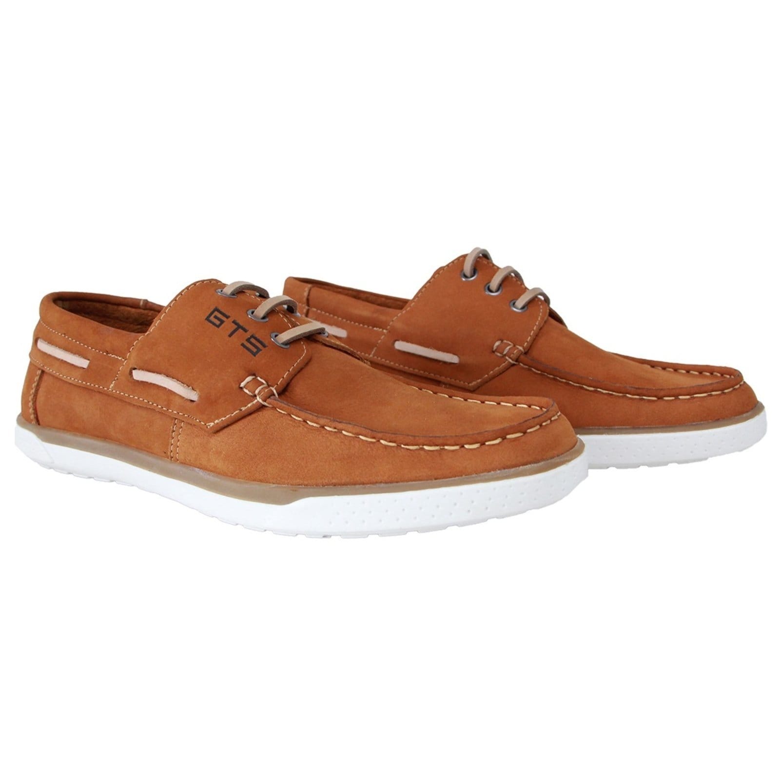Mocassim Docksider Couro Masculino Casual Conforto Costurado À Mão Cadarço Reforçado Castor