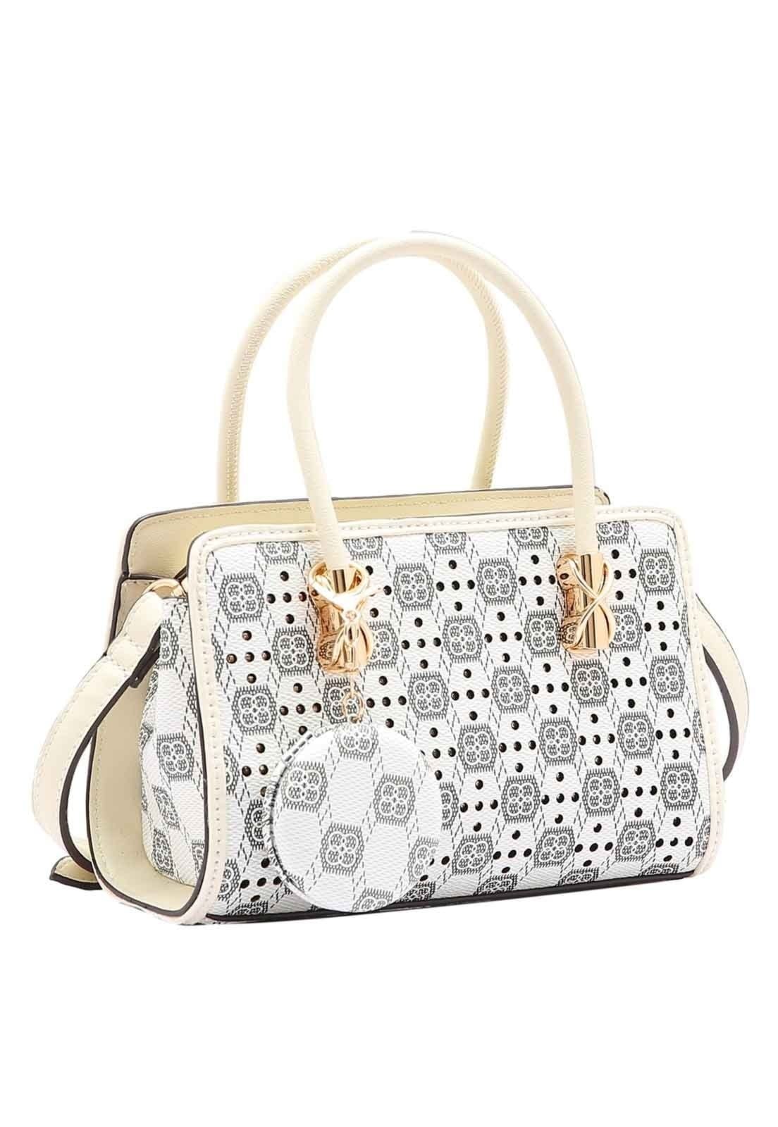 Bolsa Feminina Chenson Original New Cristal Mão Off-White 3485031