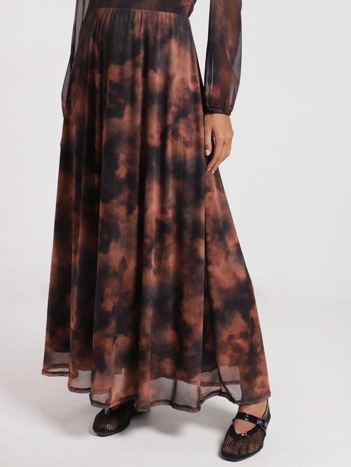 Saia Tule Evasê Autentique Feminina