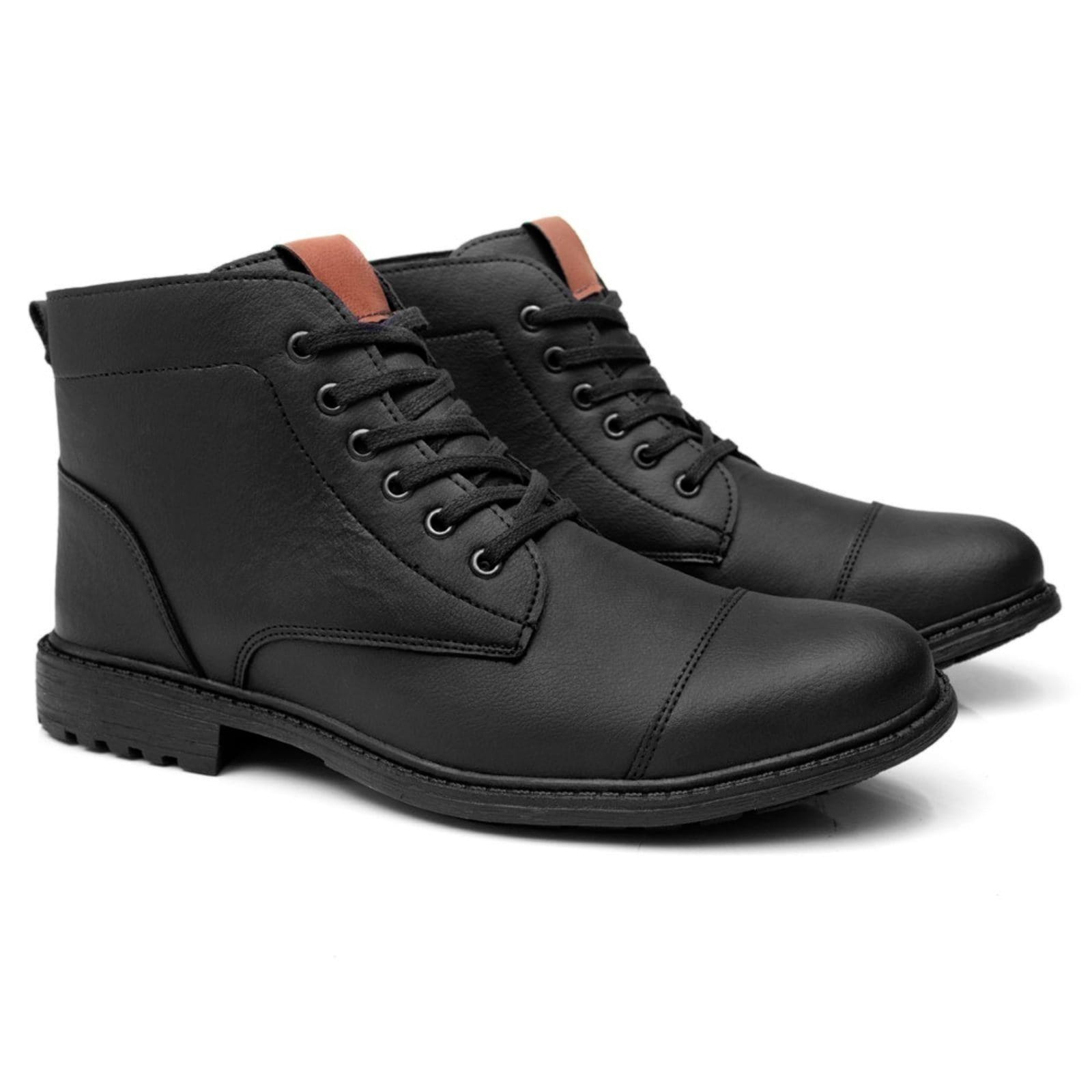 Bota Coturno Nine4 Macio Em Couro Confortável Dia a Dia