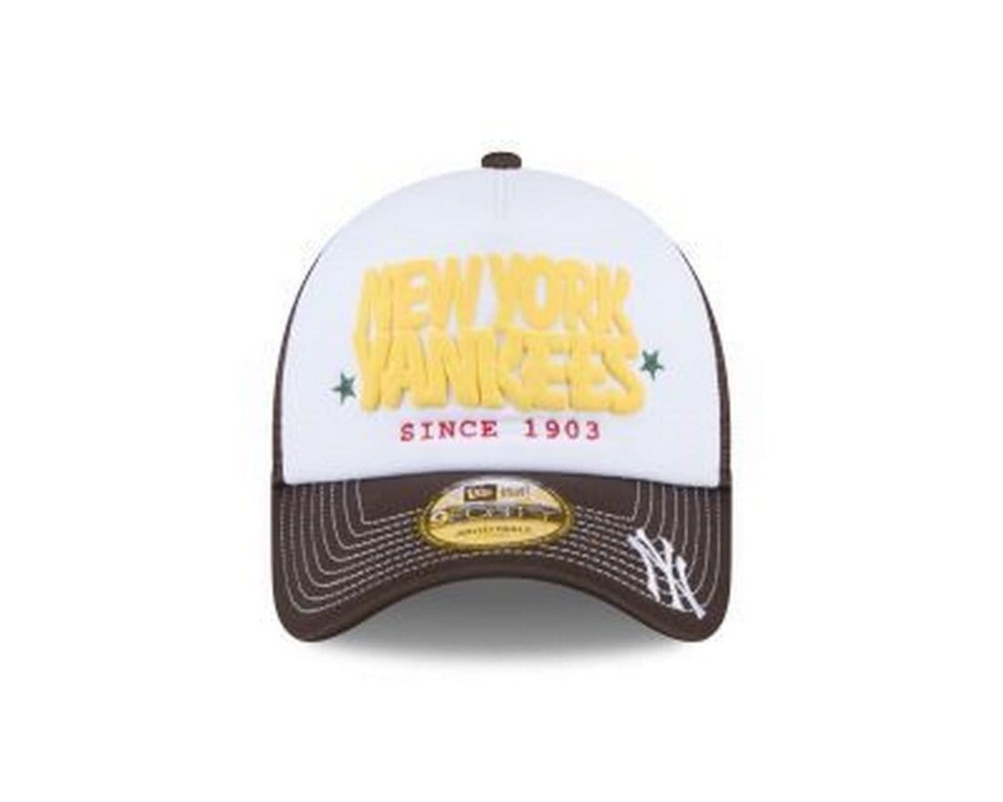 Vista 2 Boné New Era 9FORTY A-FRAME TRUCKER SN New York Yankees MLB new era marrom