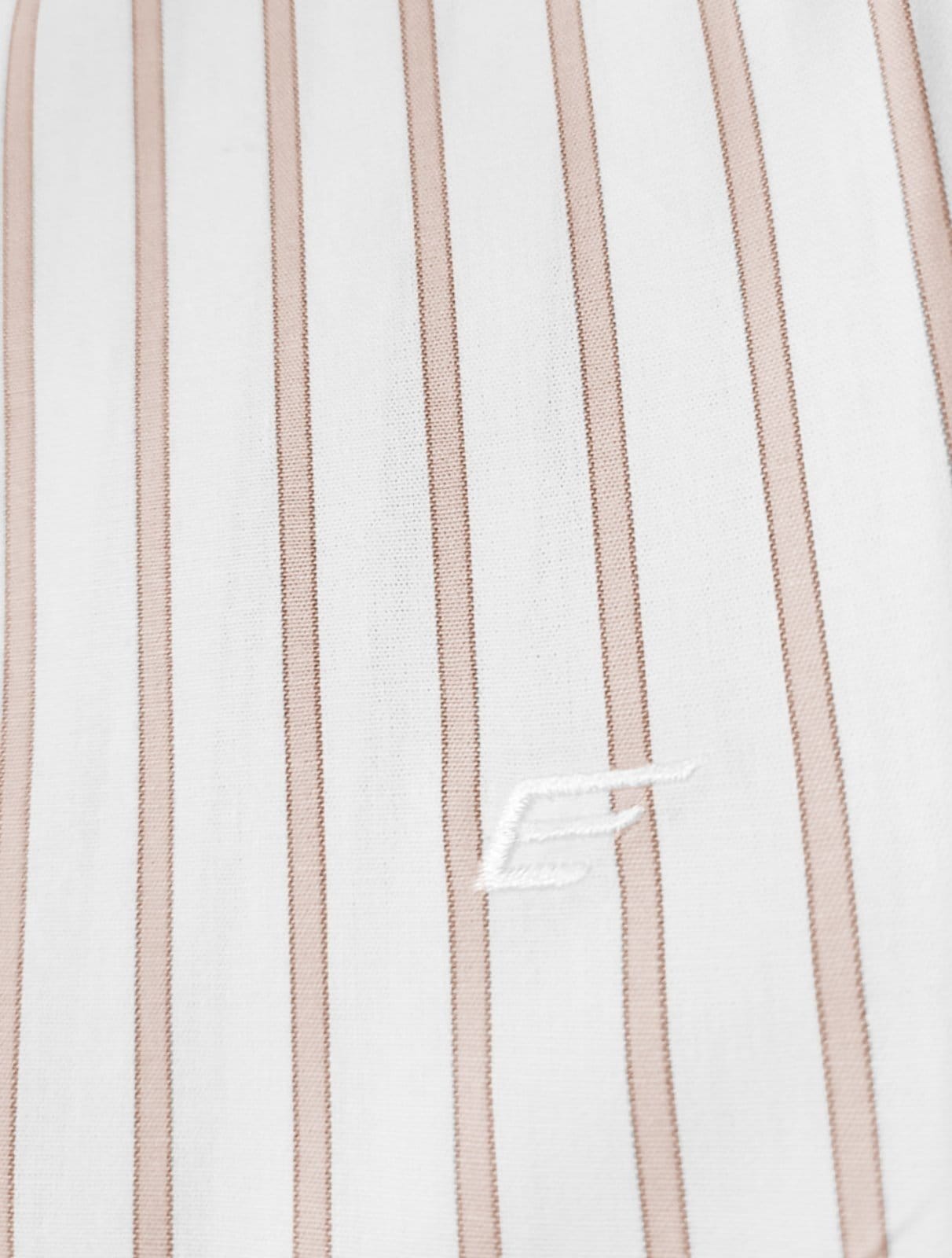 Vista 2 Camisa Ellus Masculina Manga Curta Tricoline Glennwood Stripe Branca Ellus branco