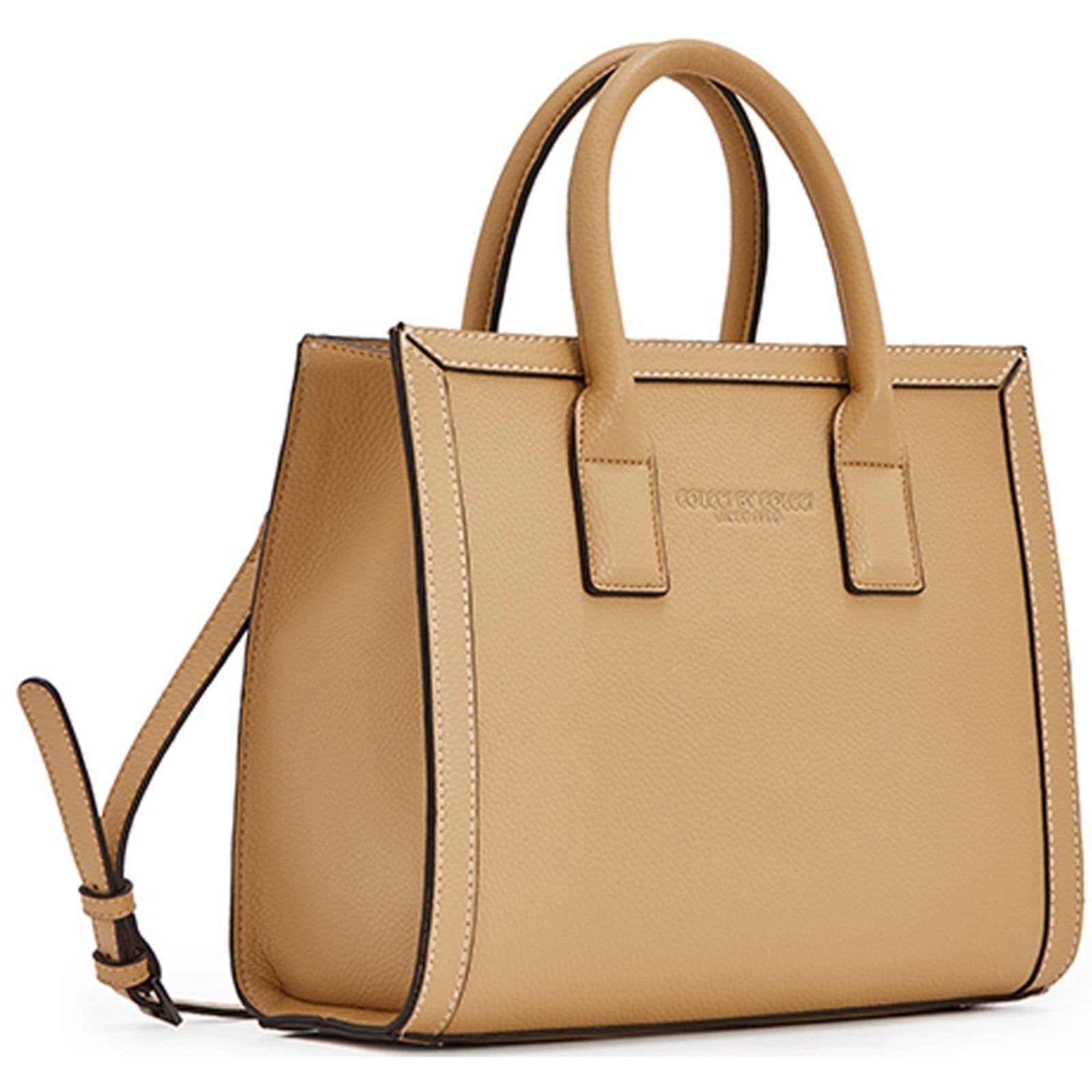 Vista 2 Bolsa Tote Colcci Pesponto VE24 Feminino Colcci bege