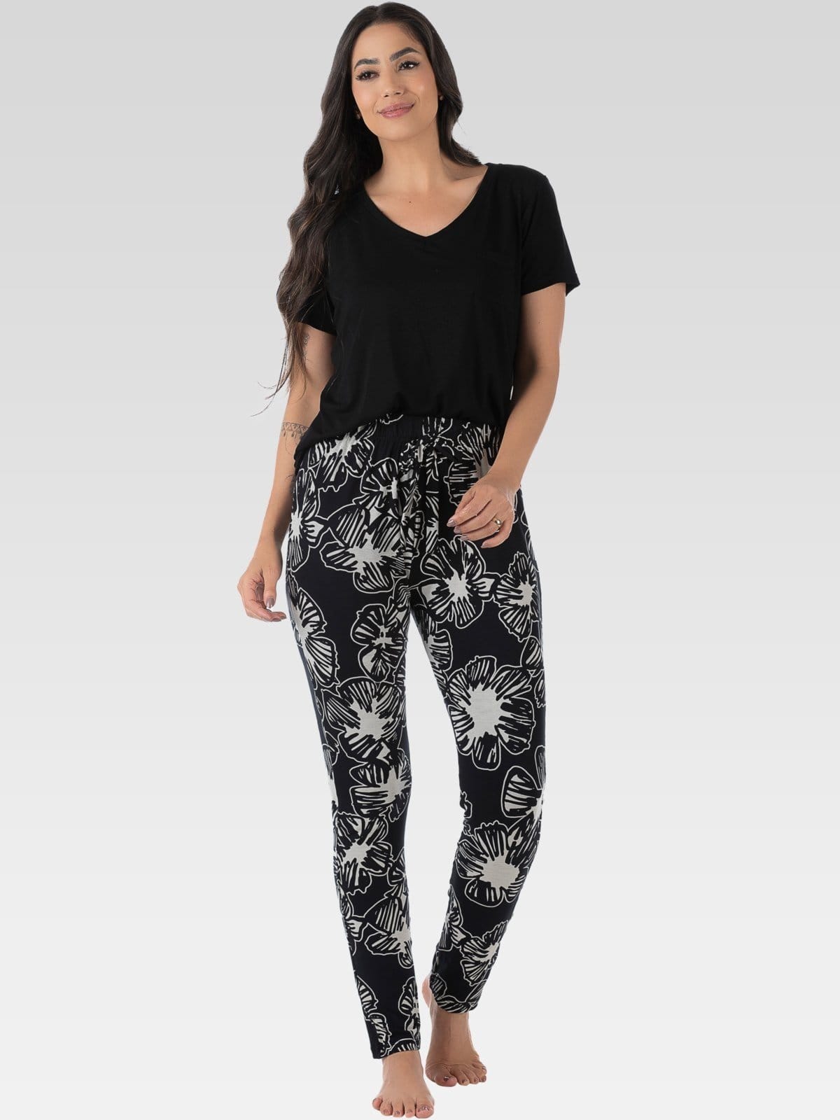 Pijama Feminino Manga Curta Summer Soul Estampado