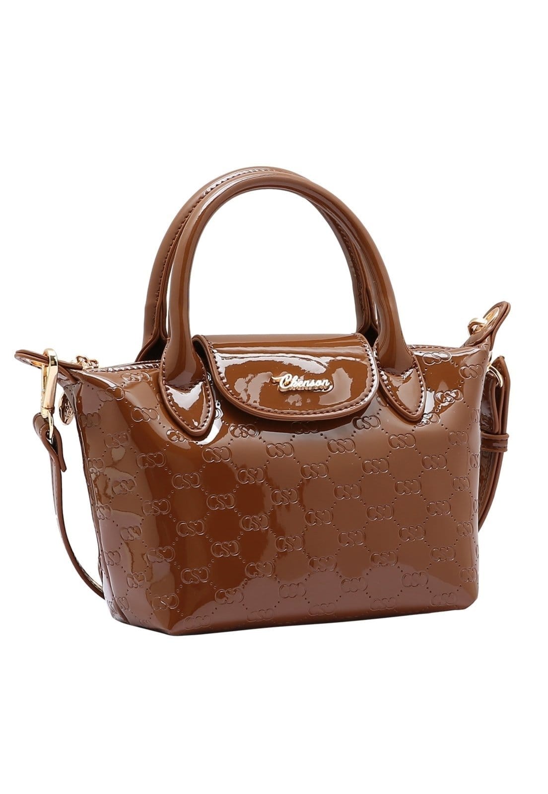 Bolsa Feminina Chenson Original Mini Logo Verniz Mão 3485038
