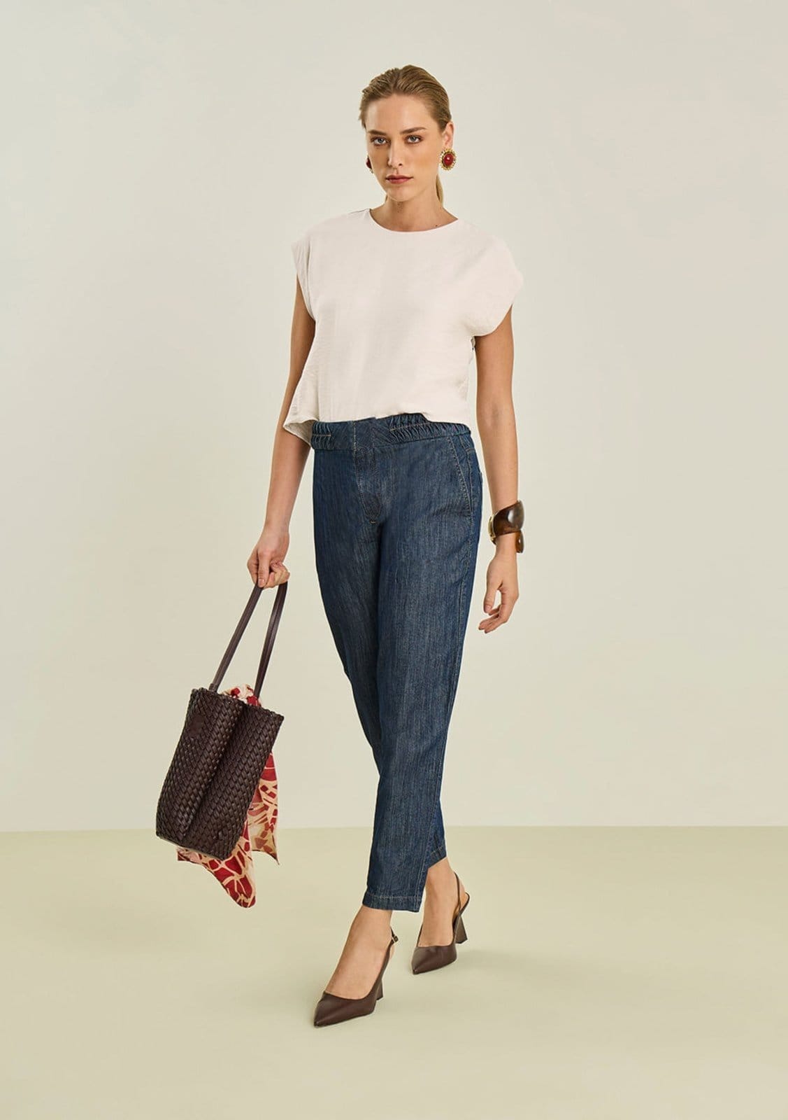 Calça Maria Valentina Cenoura Alta