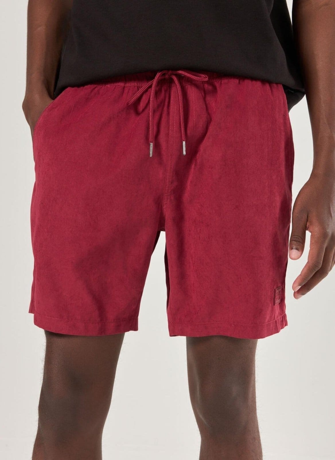 Vista 2 Bermuda Em Tecido Estonado Youcom bordô