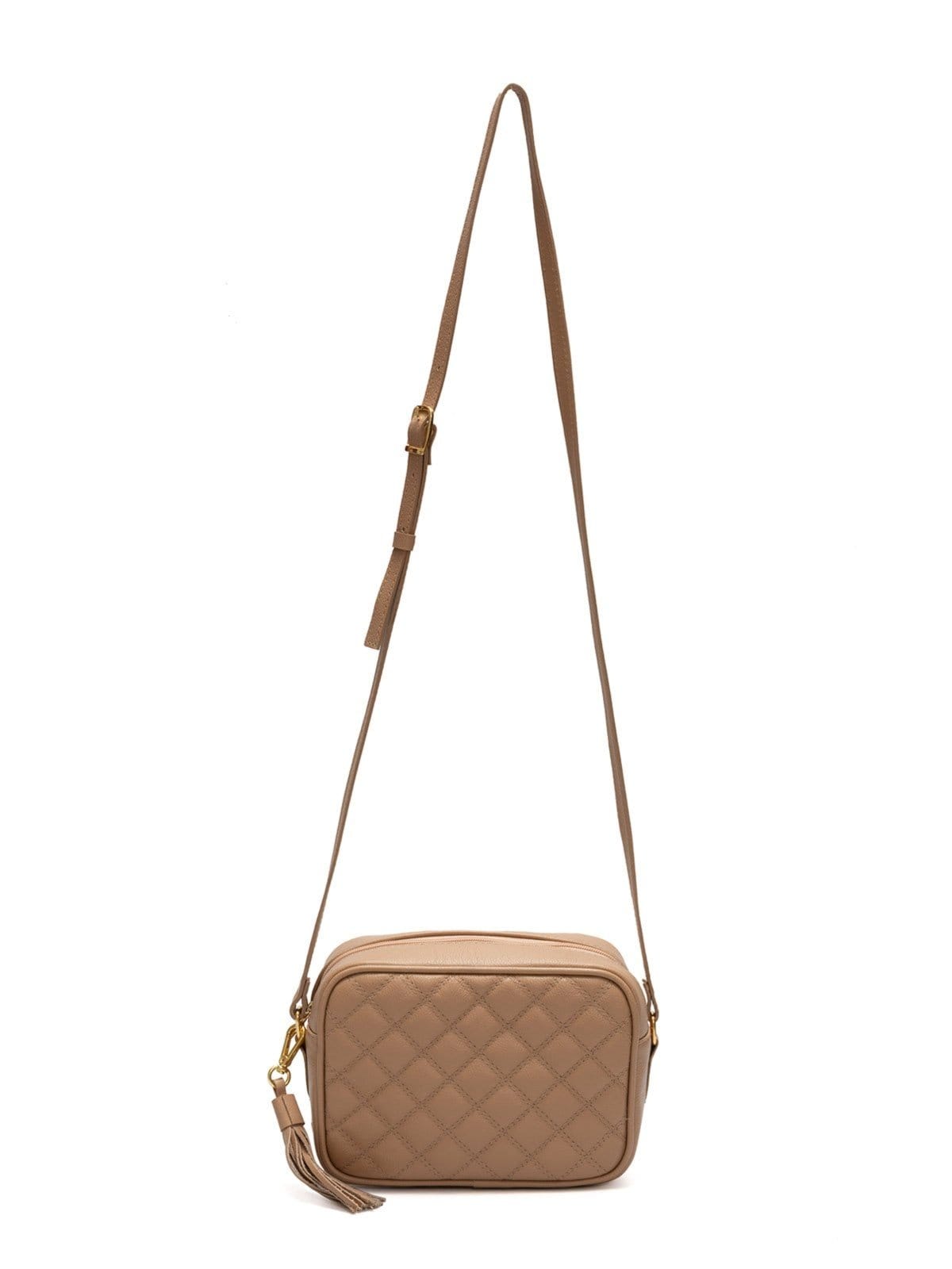 Vista principal Bolsa de Couro Griffazzi Tranversal Griffazzi nude