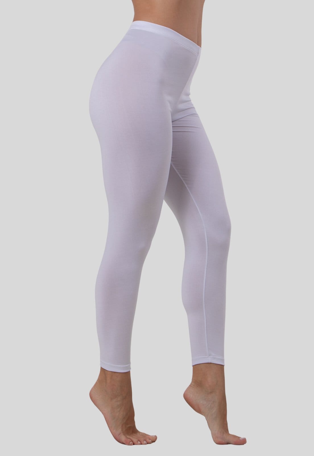 Vista 2 Calça Anágua Feminina Segunda Pele Evita Atrito Confortável Rioutlet branco