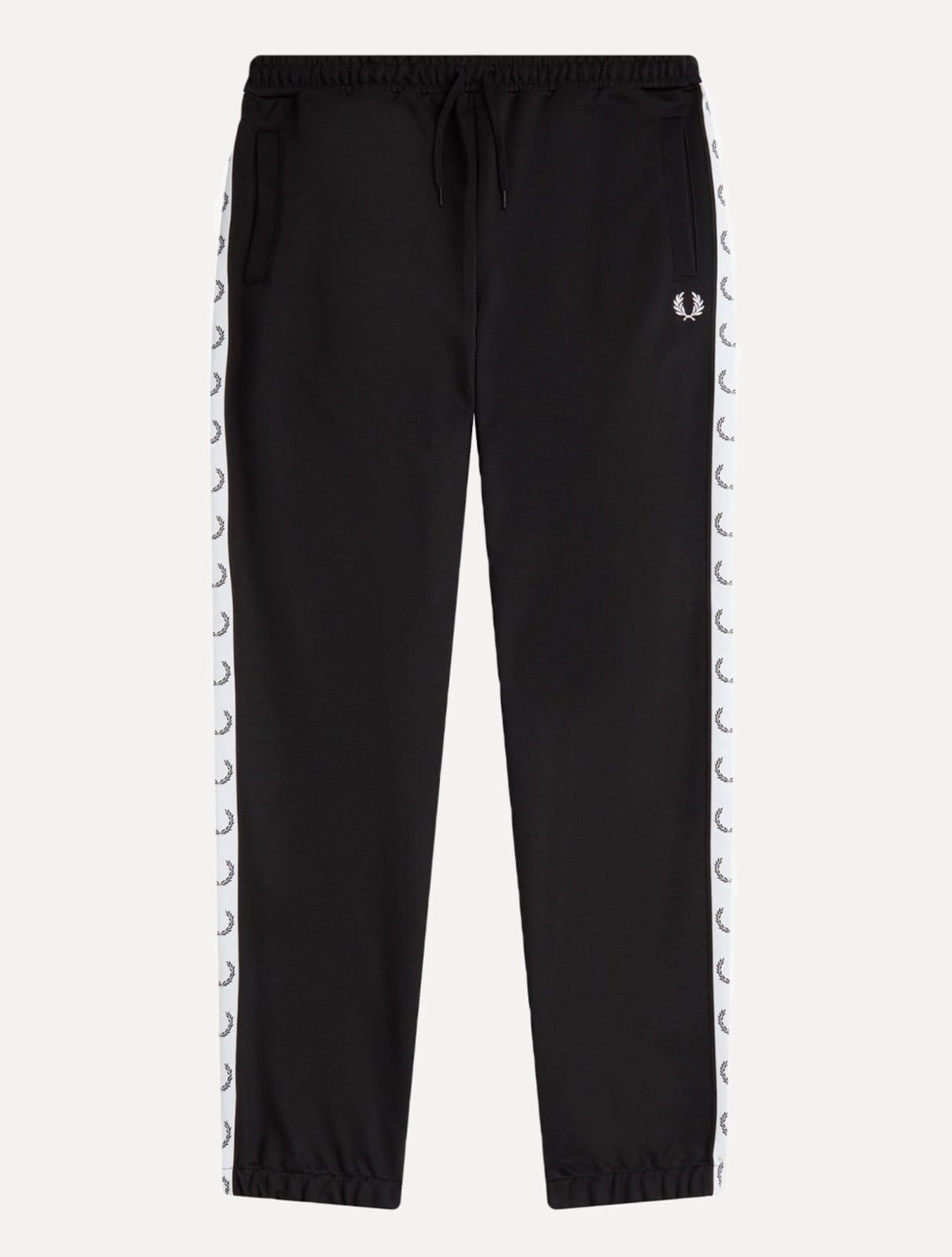 Vista principal Calça Fred Perry Masculina Training Taped Track Preta Fred Perry preto