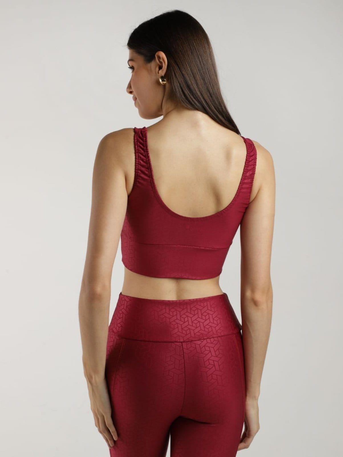 Vista 2 Top Fitness 3D Vels Feminino BORDO Vels vermelho