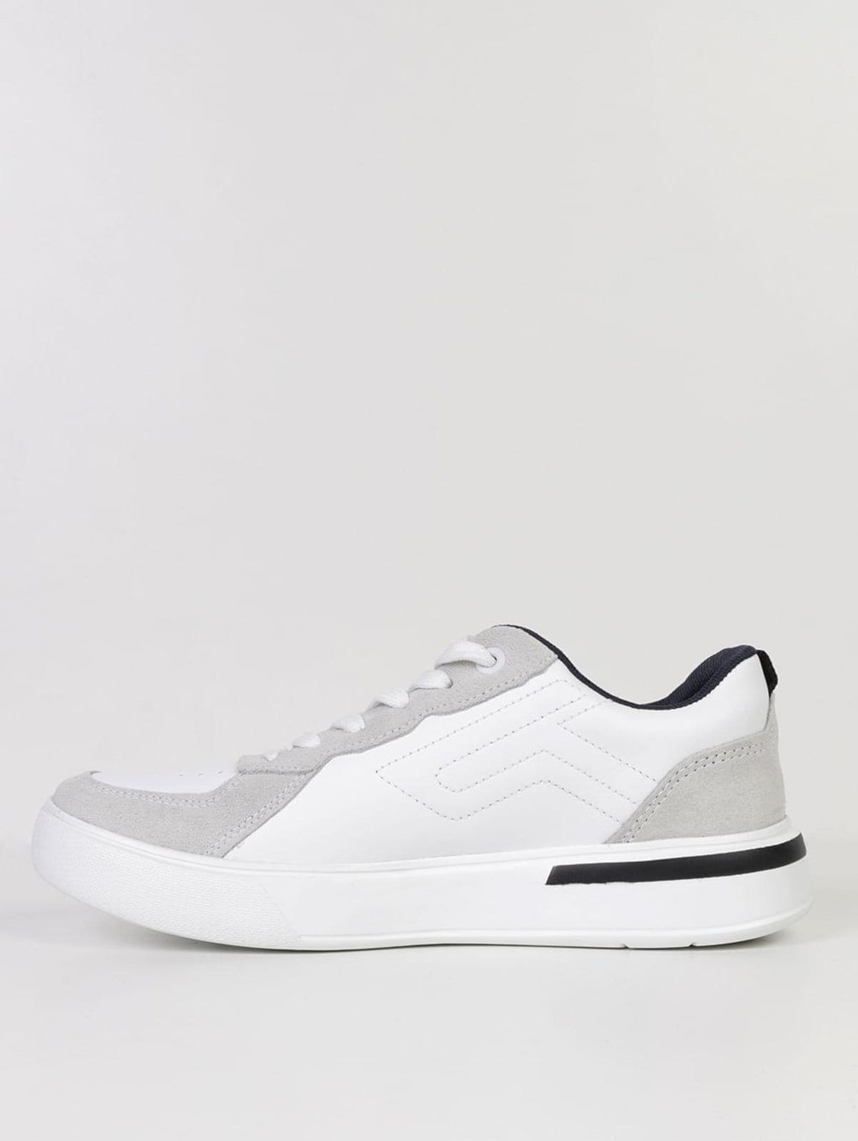 Vista 2 Sapatênis Flow Pegada Masculino PRETO PEGADA branco