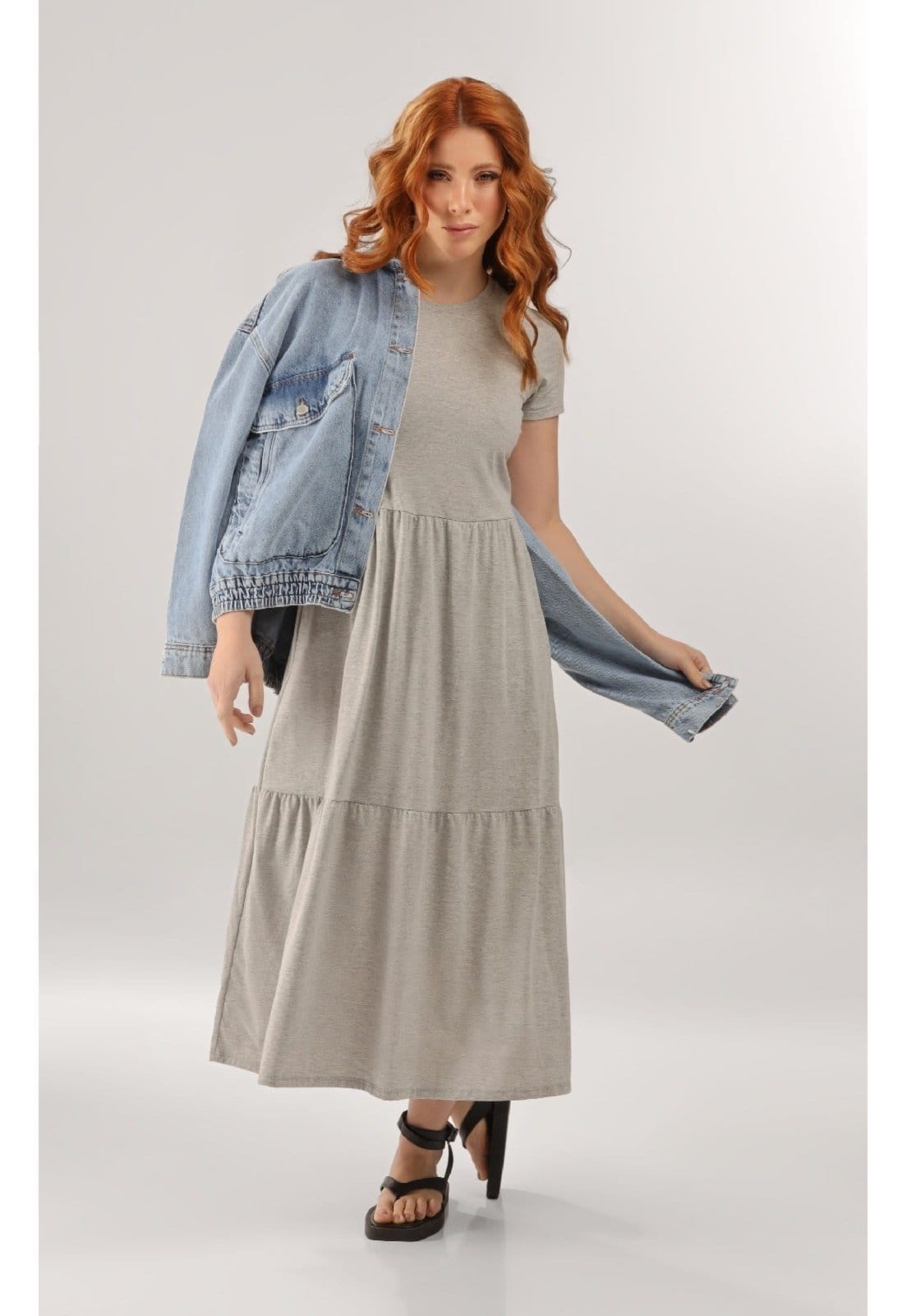 Vestido Marias Longo em Algodão Just Basic