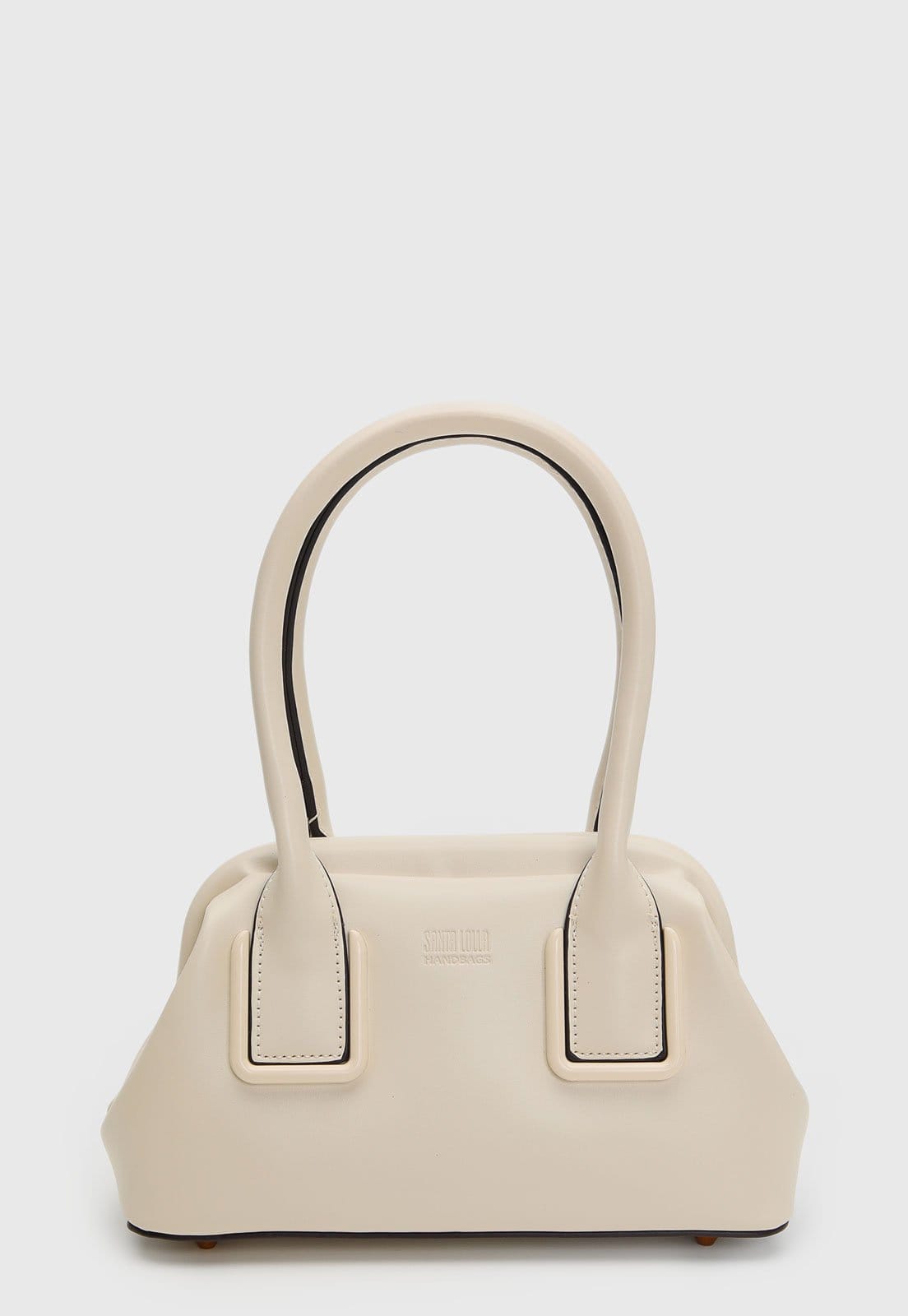 Bolsa Média Feminina Santa Lolla Estruturada Off-White