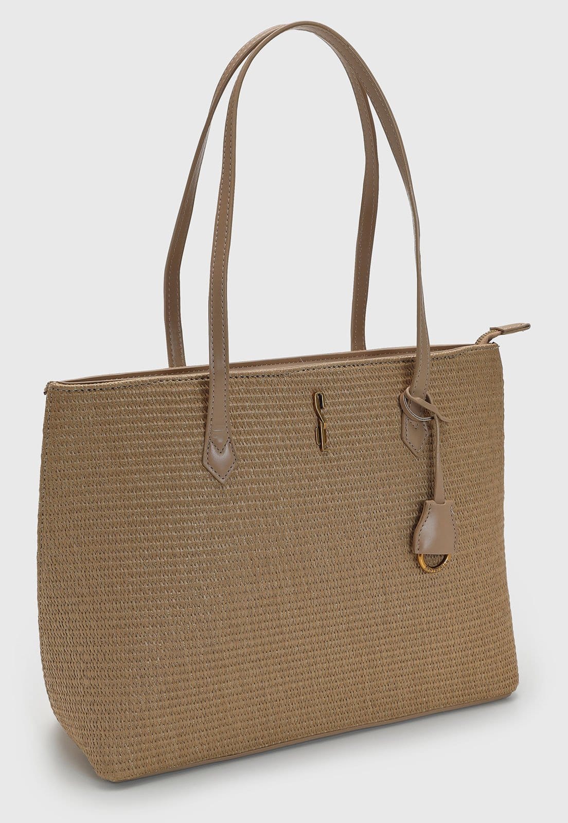 Vista 2 Bolsa Feminina Santa Lolla Texturizada Santa Lolla bege