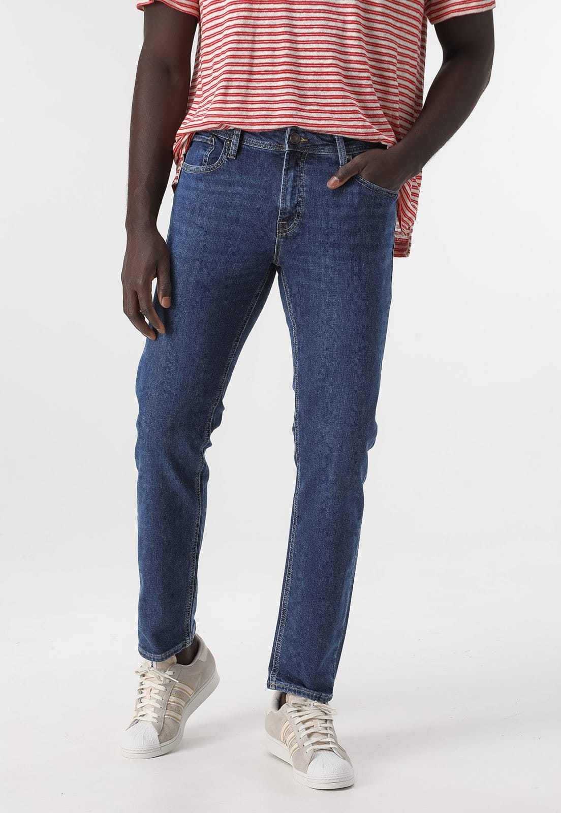 Calça Jeans Jack & Jones Reta Bolsos
