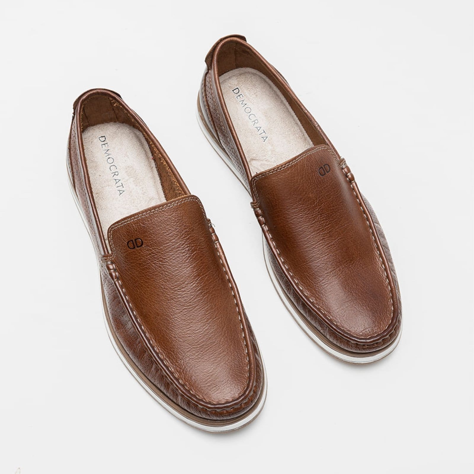 Vista 2 Mocassim Democrata Casual Conhaque DEMOCRATA marrom