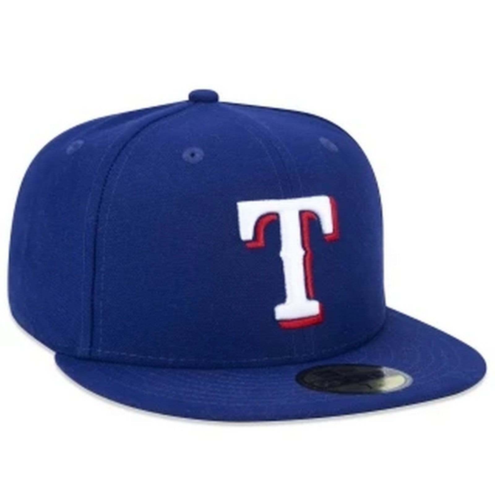 Vista 2 Boné New Era 59fifty Texas Rangers Aba Reta Fitted Royal new era azul royal