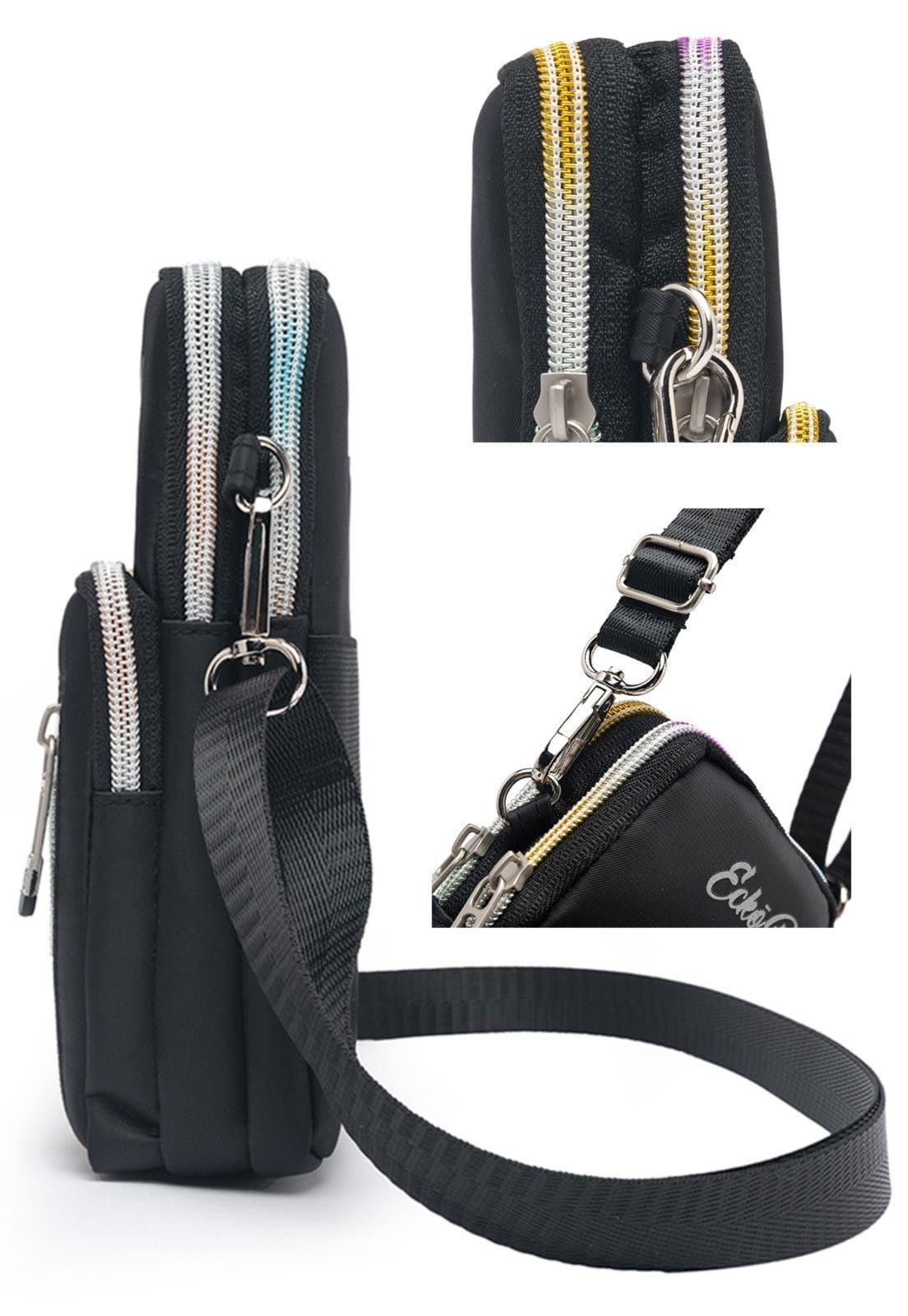 Vista 2 Bolsa Carteira Feminina Ecko Transversal Shoulder Bag Ecko preto