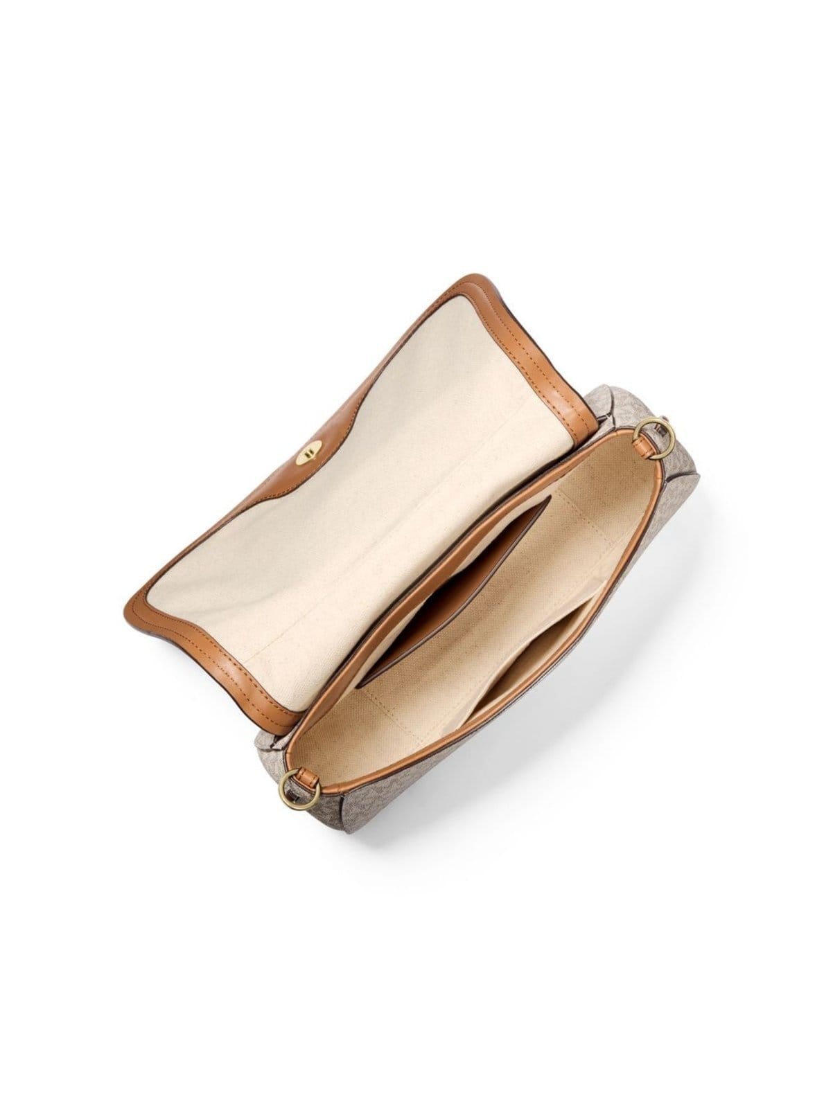 Vista 2 Bolsa De Ombro Nolita Logo Média 30R6GY5S2B149 Michael Kors branco