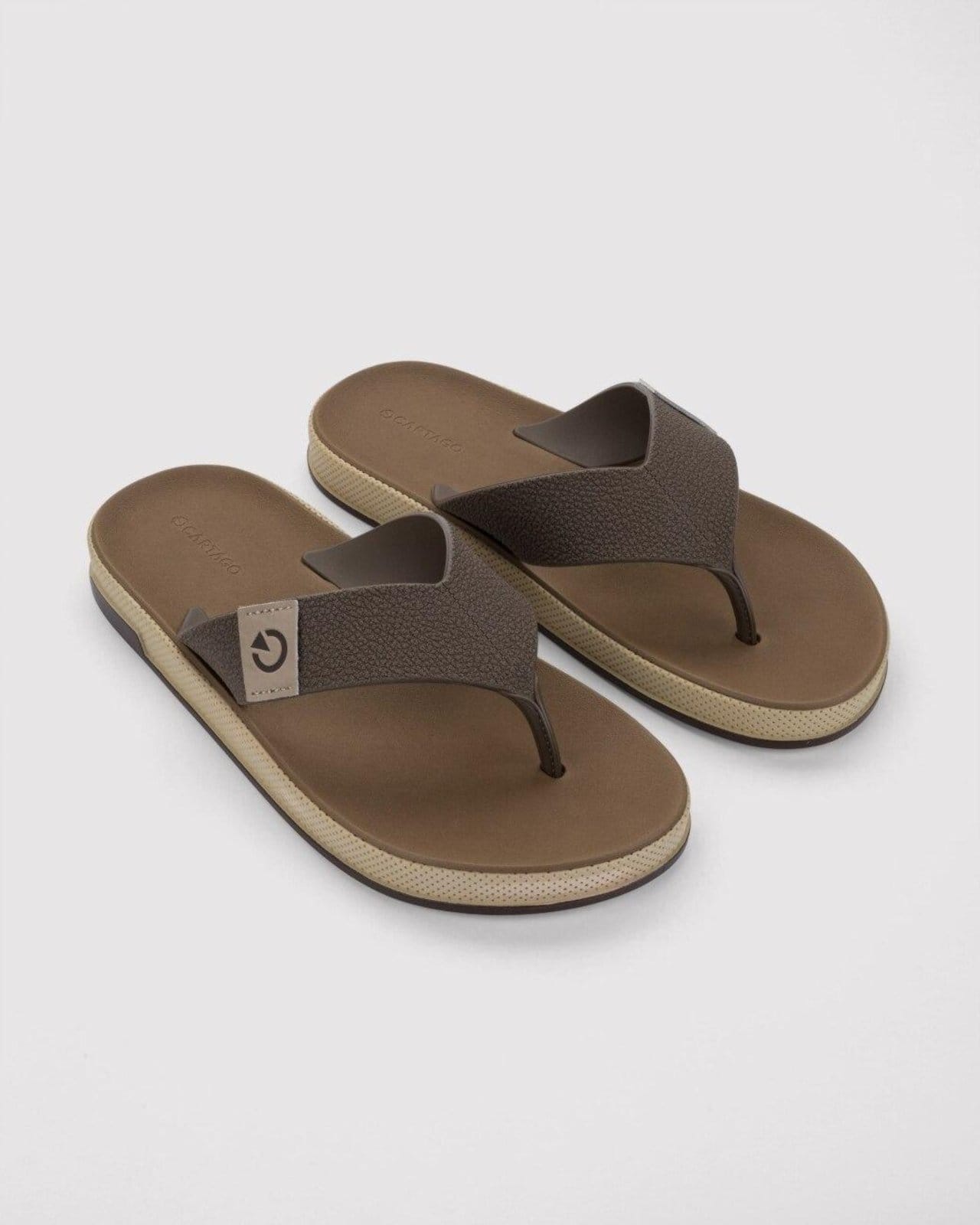 Vista 2 Chinelo Masculino Cartago Milão Plus CARTAGO bege