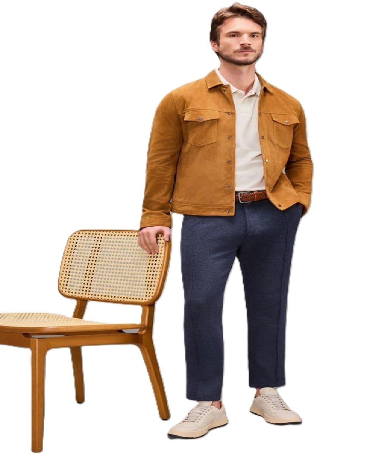 Vista 2 Calça Indaia Reserva azul marinho