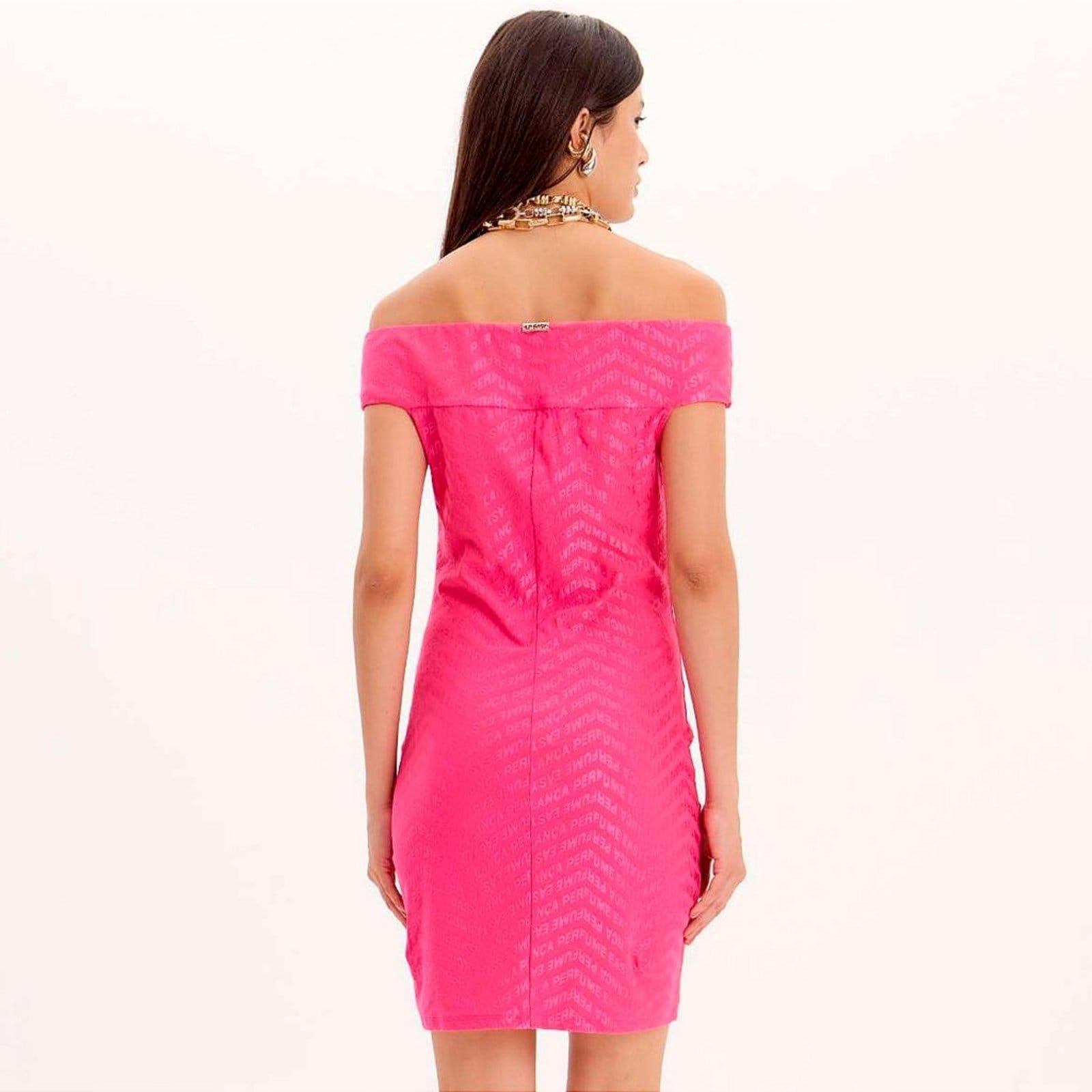 Vista 2 Vestido Curto Easy Lança Perfume Ombro Ve25 Feminino Easy Lança perfume rosa
