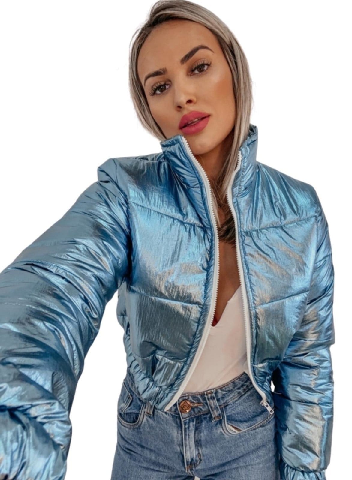 Jaqueta Puffer Metalizada Metalizada - 2